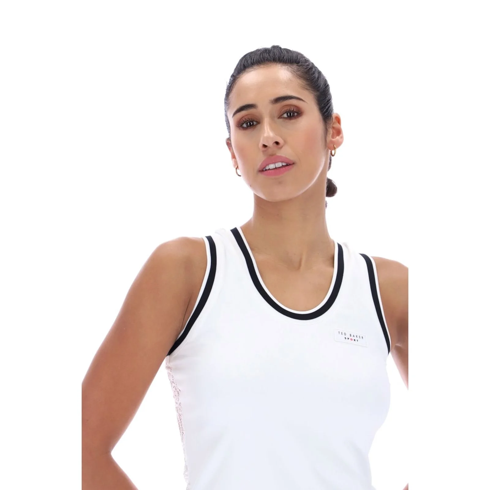 Ted Baker Sport Womens ANNABELLE Lace Back Tennis Tank White - Image 5