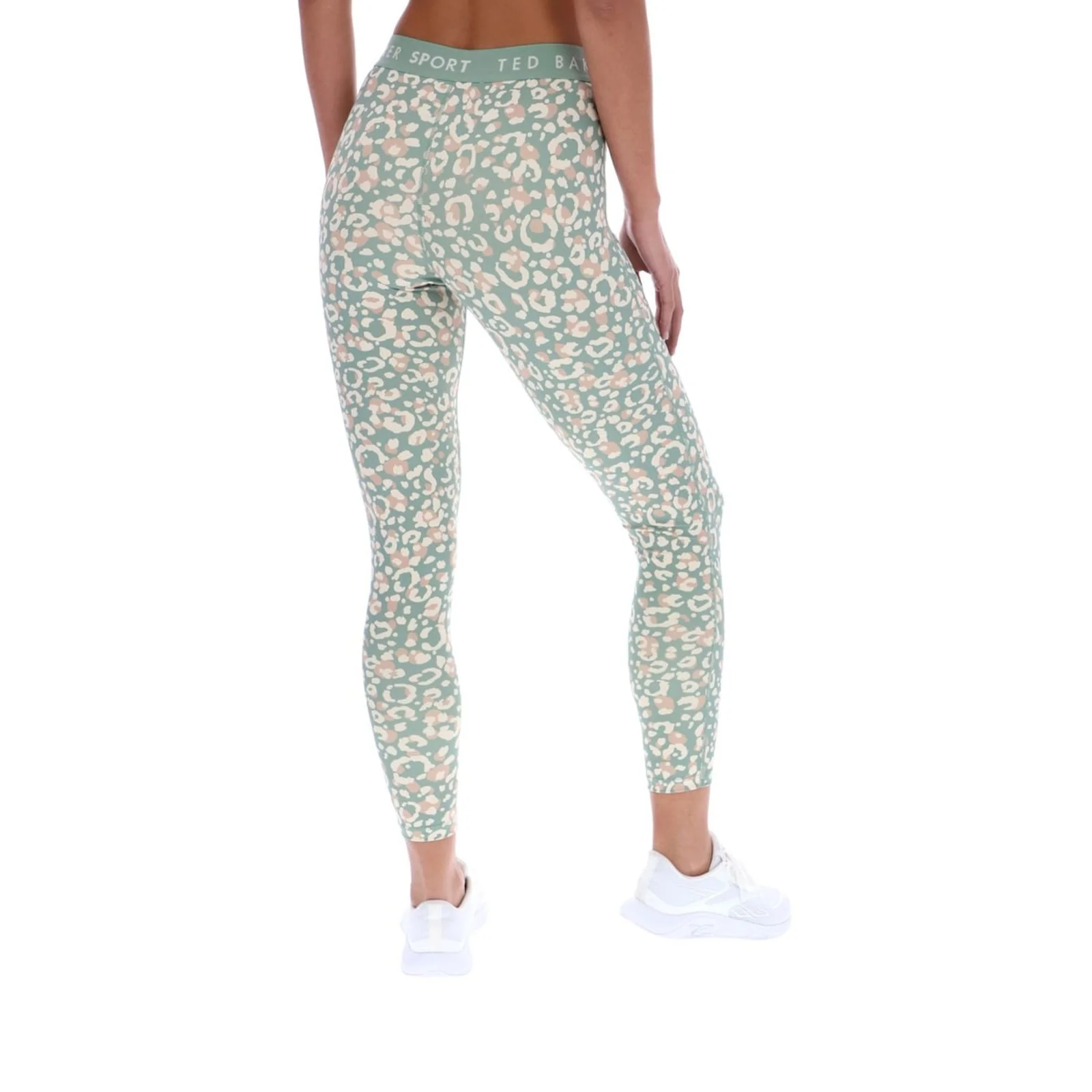 Ted Baker Sport Womens APPLE Essentials Printed Leggings Light Green - Image 2