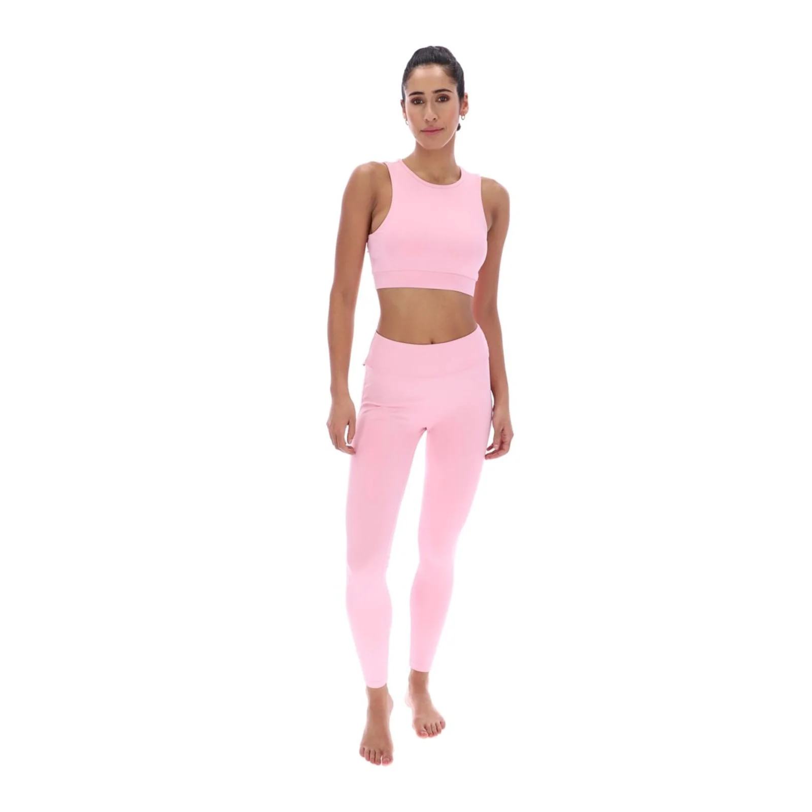 Ted Baker Sport Womens ARIA Ruffle Yoga Bra Pale Pink - Image 3