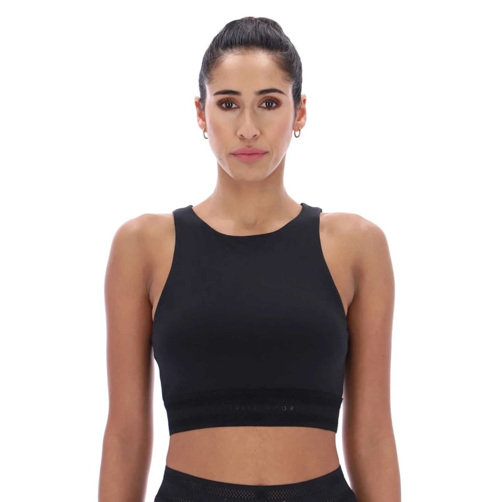 Ted Baker Sport Womens HELEN Training Long Line Bra Black - Image 5