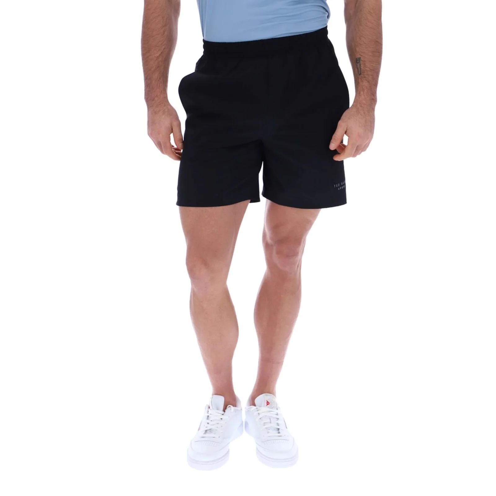 Ted Baker Sport Womens STANLEY Lightweight 7" Woven Training Shorts Black