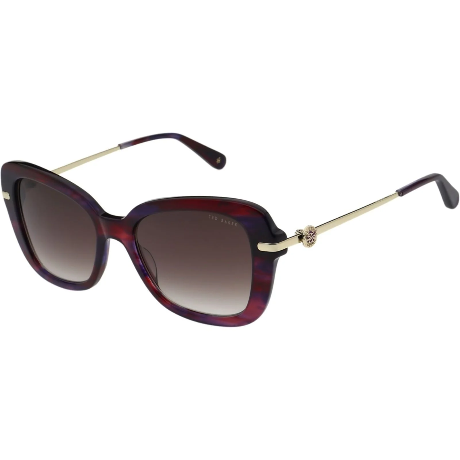 Ted Baker Unisex Gabriella Sunglasses Berry Horn - Image 2