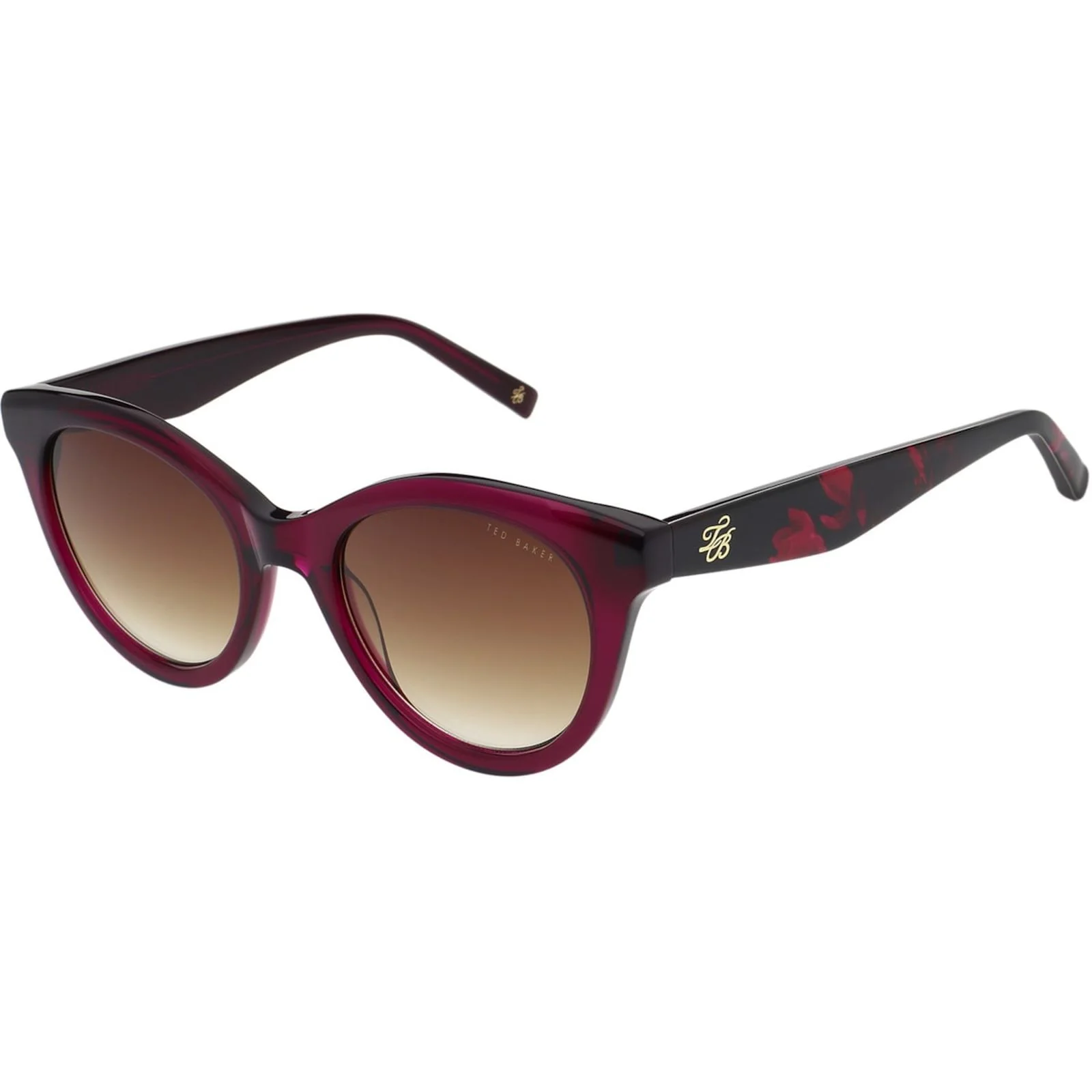 Ted Baker Unisex Maja Sunglasses Crystal Berry - Image 2