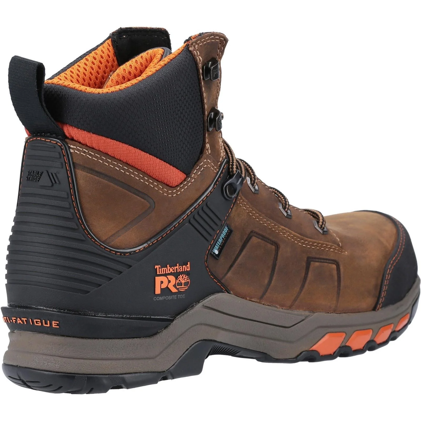 Timberland Pro Mens Hypercharge Composite Safety Toe Work Boot Brown/Orange - Image 3