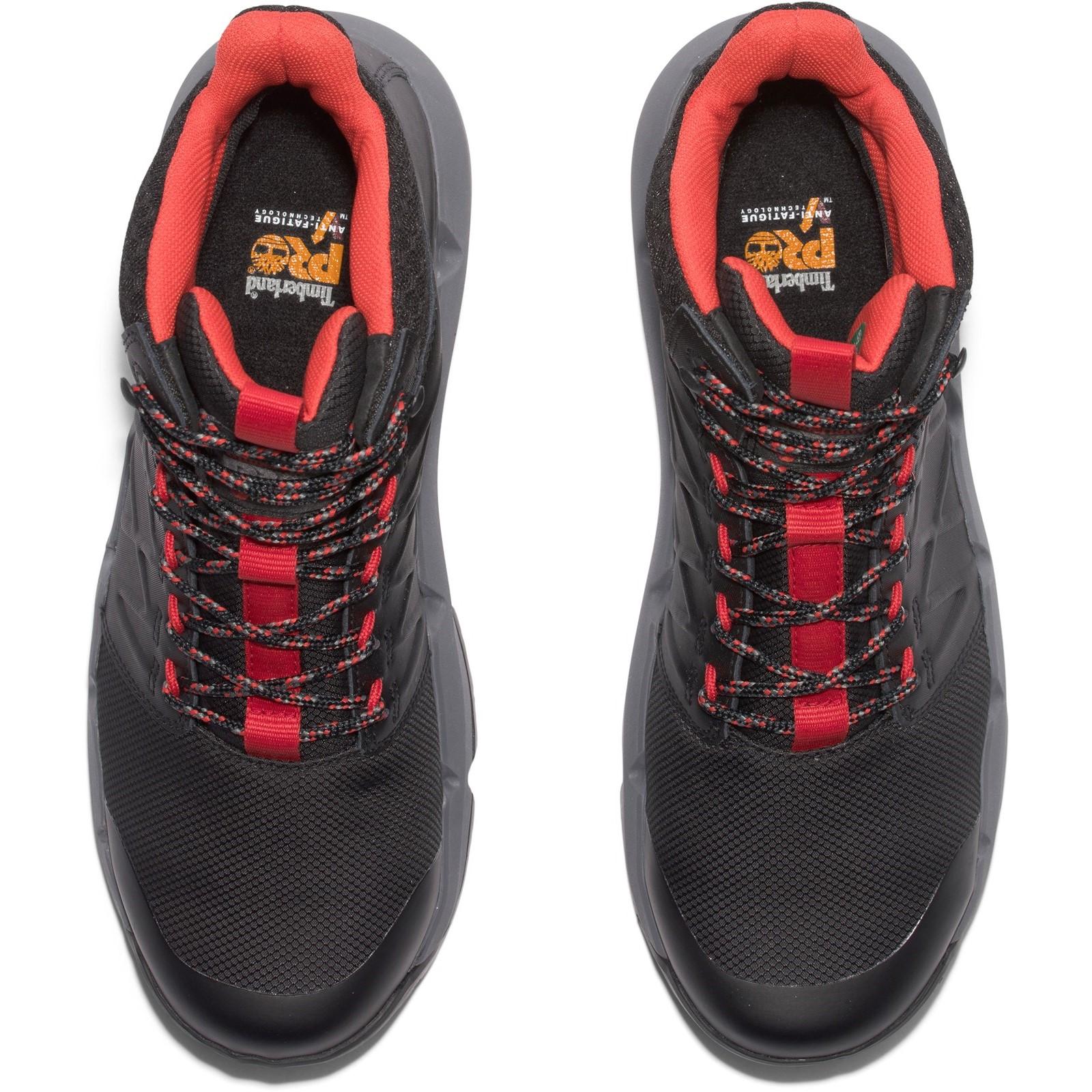 Timberland Pro Mens Morphix 6" Safety Boot Black/Red - Image 4