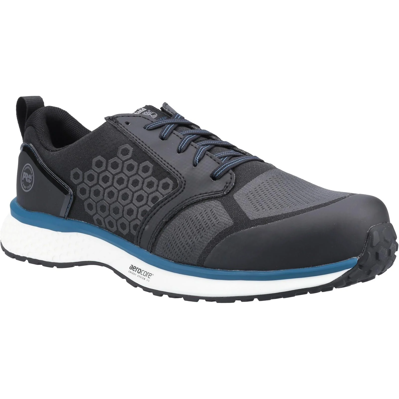Timberland Pro Mens Reaxion Composite Safety Trainer Black/Blue - Image 4
