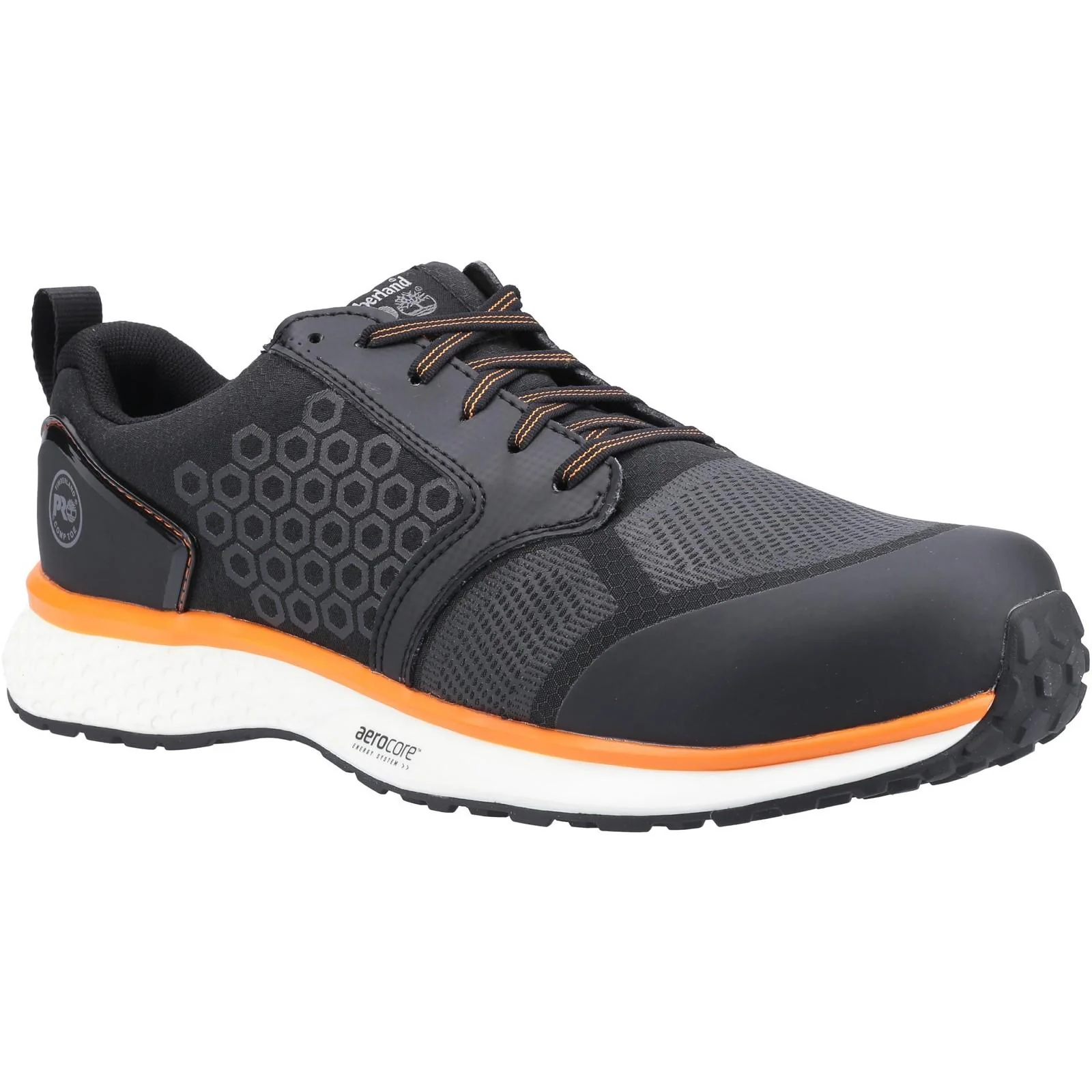 Timberland Pro Mens Reaxion Composite Safety Trainer Black/Orange - Image 5
