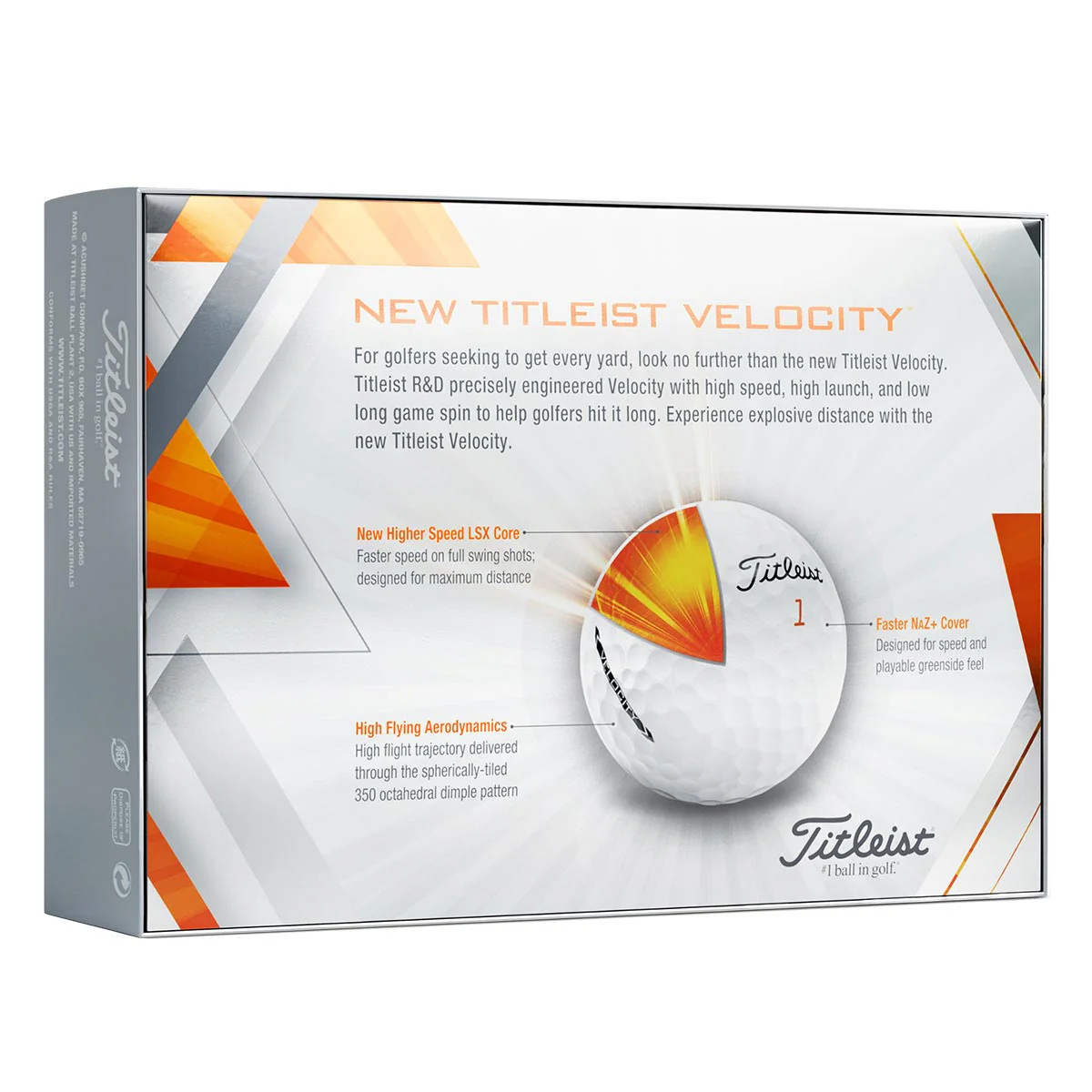 Titleist 2024 Velocity Golf Ball White - Image 2