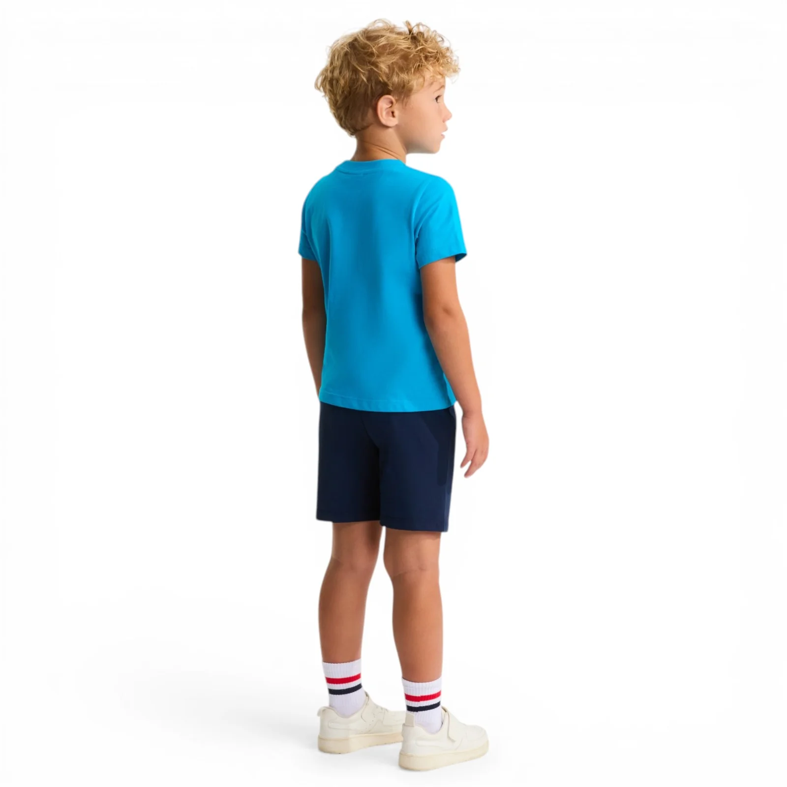 TNF Boys BOX NSE PLAY REG Short Set Blue - Image 8