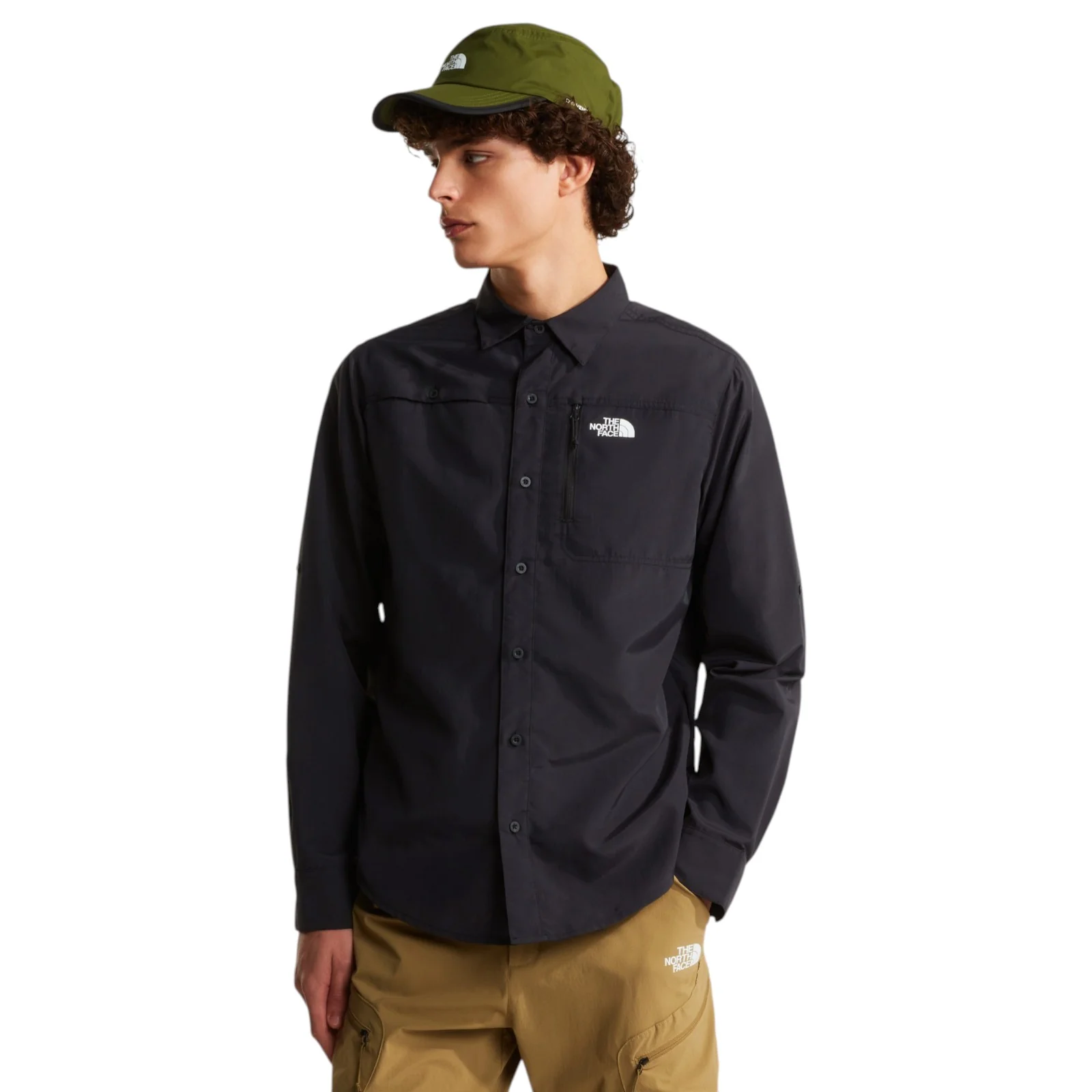 TNF Mens SEQUOIA LS Shirt Black - Image 3