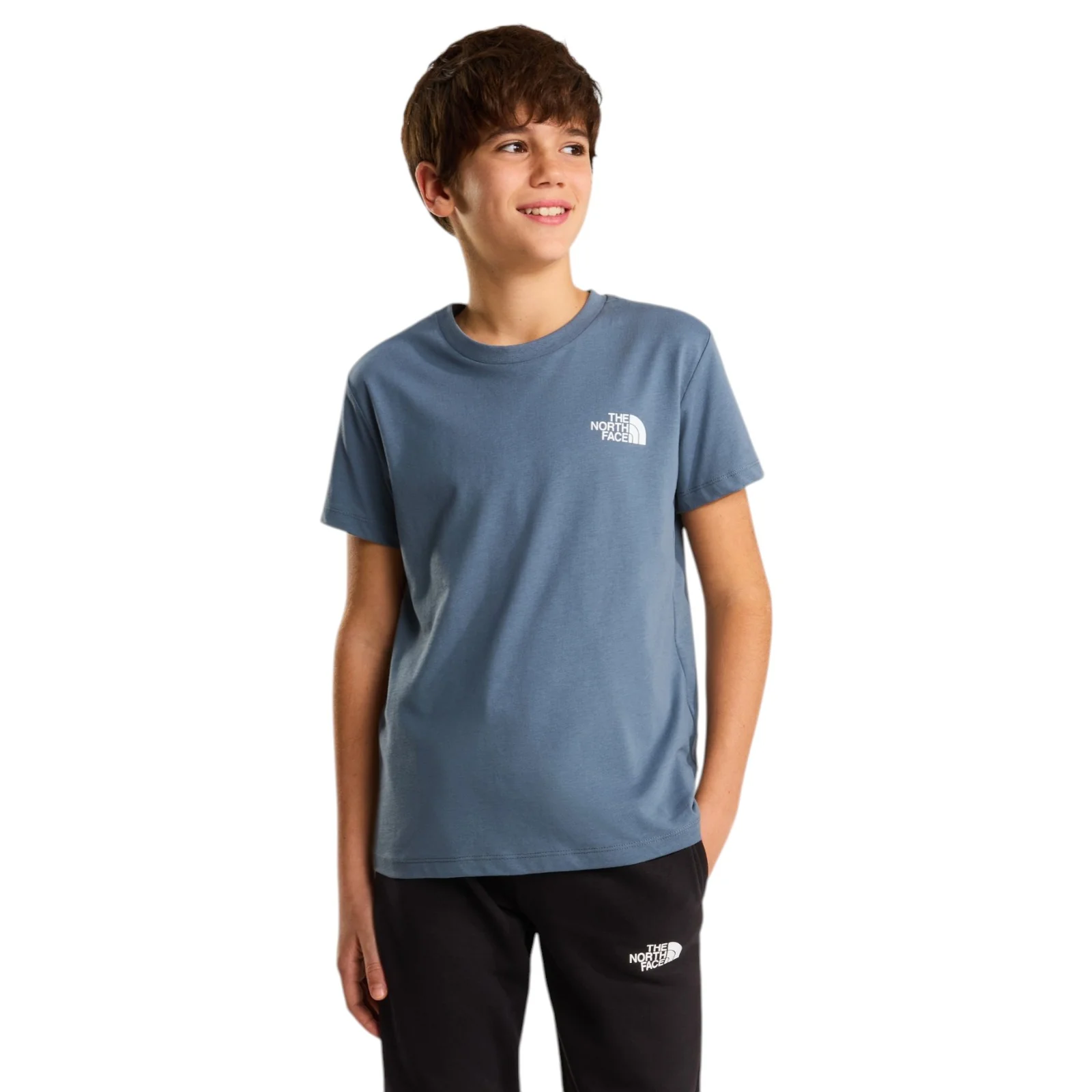 TNF TEEN Boy BOX NSE REGULAR SS Tee Grey