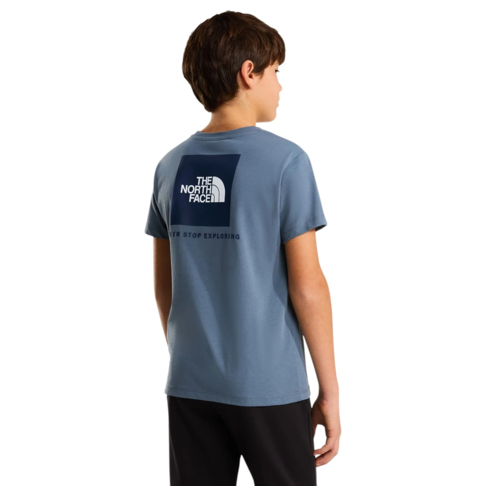 TNF TEEN Boy BOX NSE REGULAR SS Tee Grey - Image 2