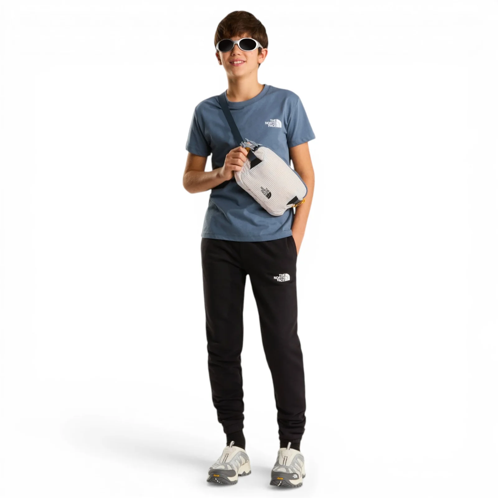 TNF TEEN Boy BOX NSE REGULAR SS Tee Grey - Image 4