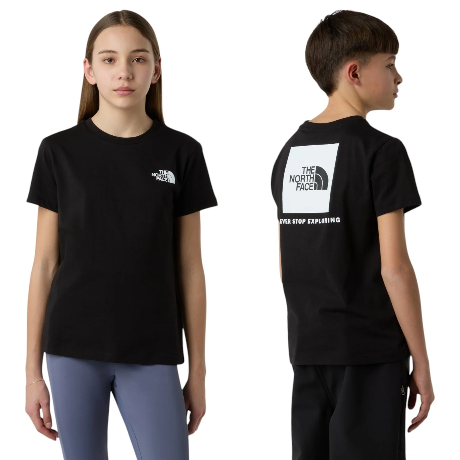 TNF TEEN Boys BOX NSE SS Tee Black