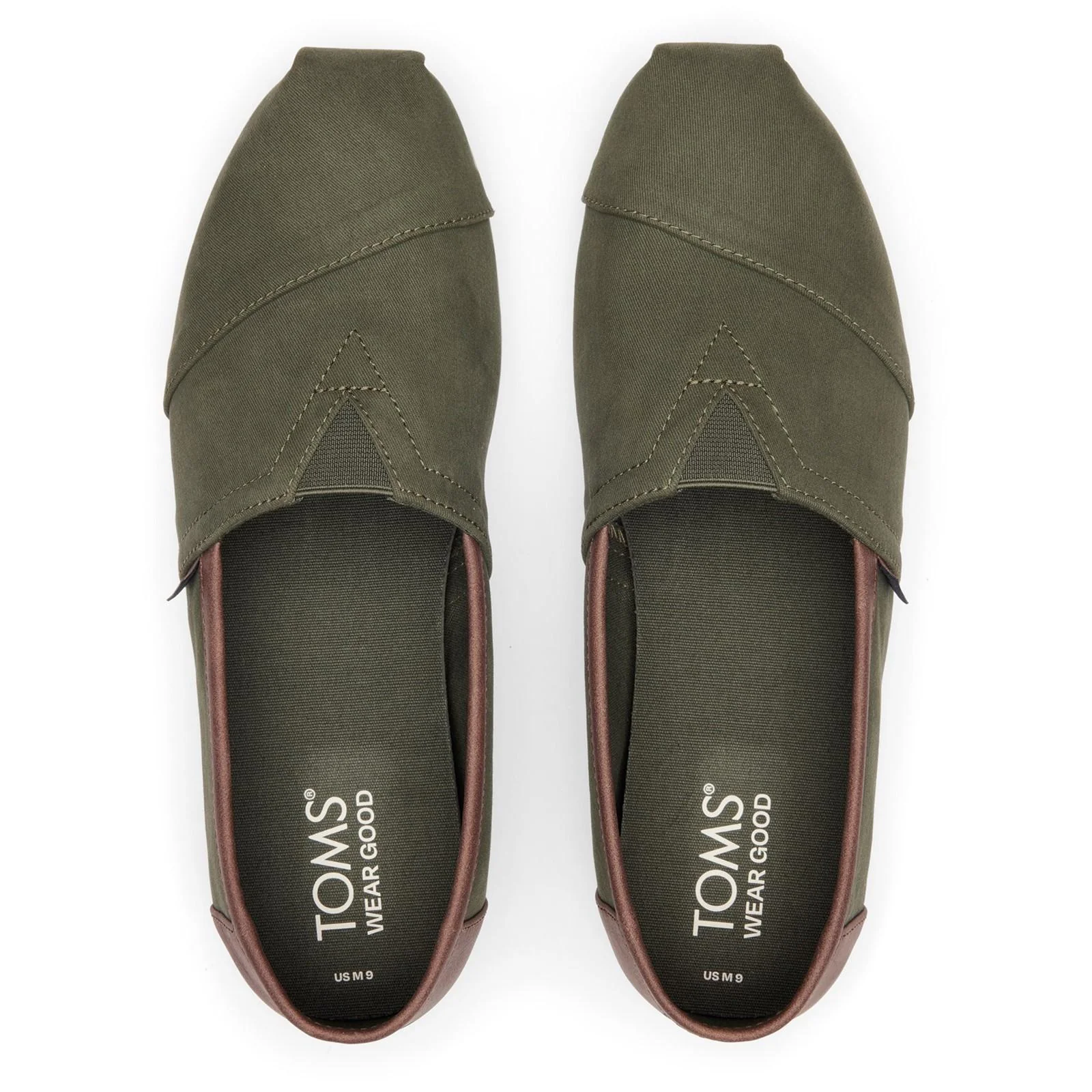 TOMS Mens Alpargata Classic Shoe Dark Sage - Image 3