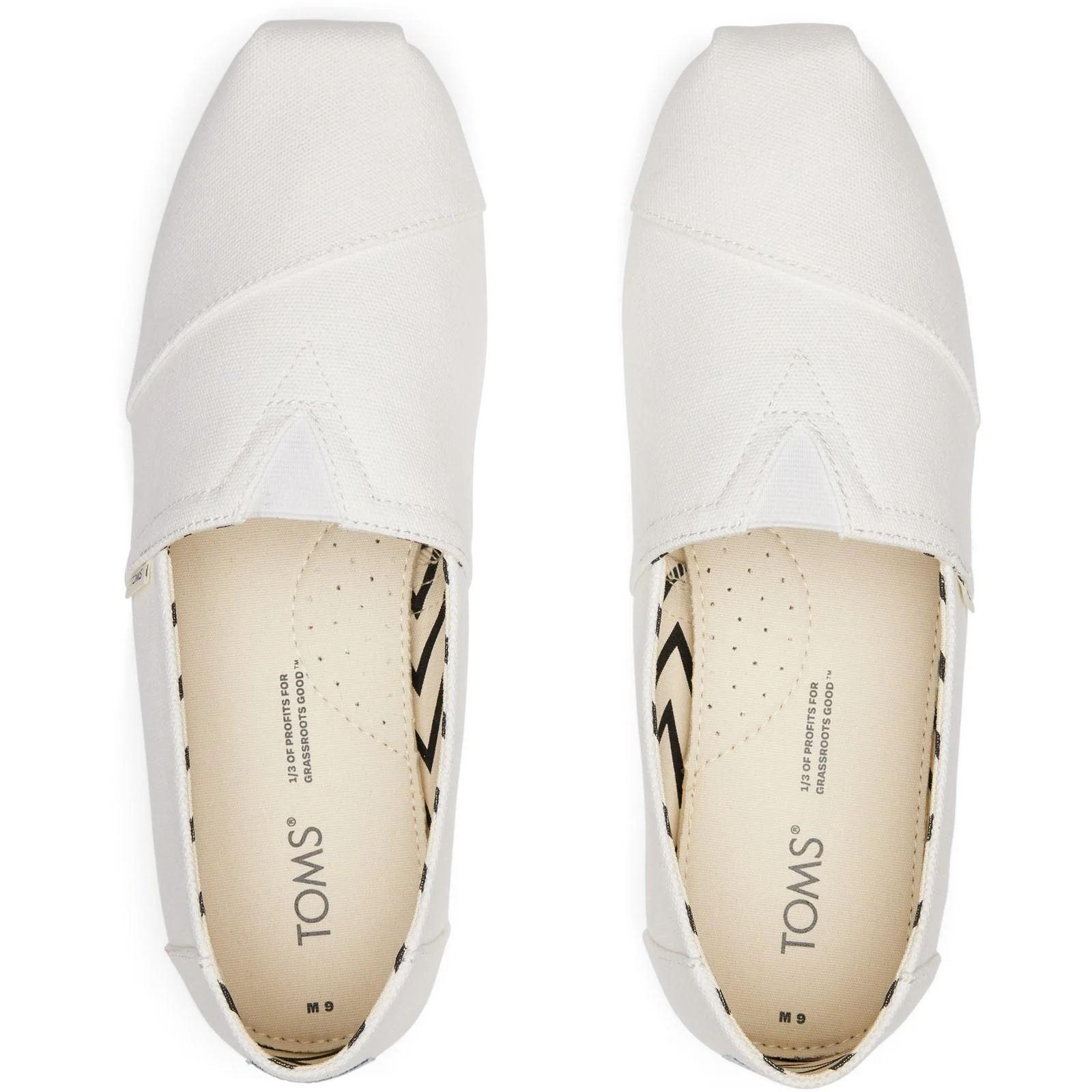 TOMS Mens Alpargata Shoes White - Image 3