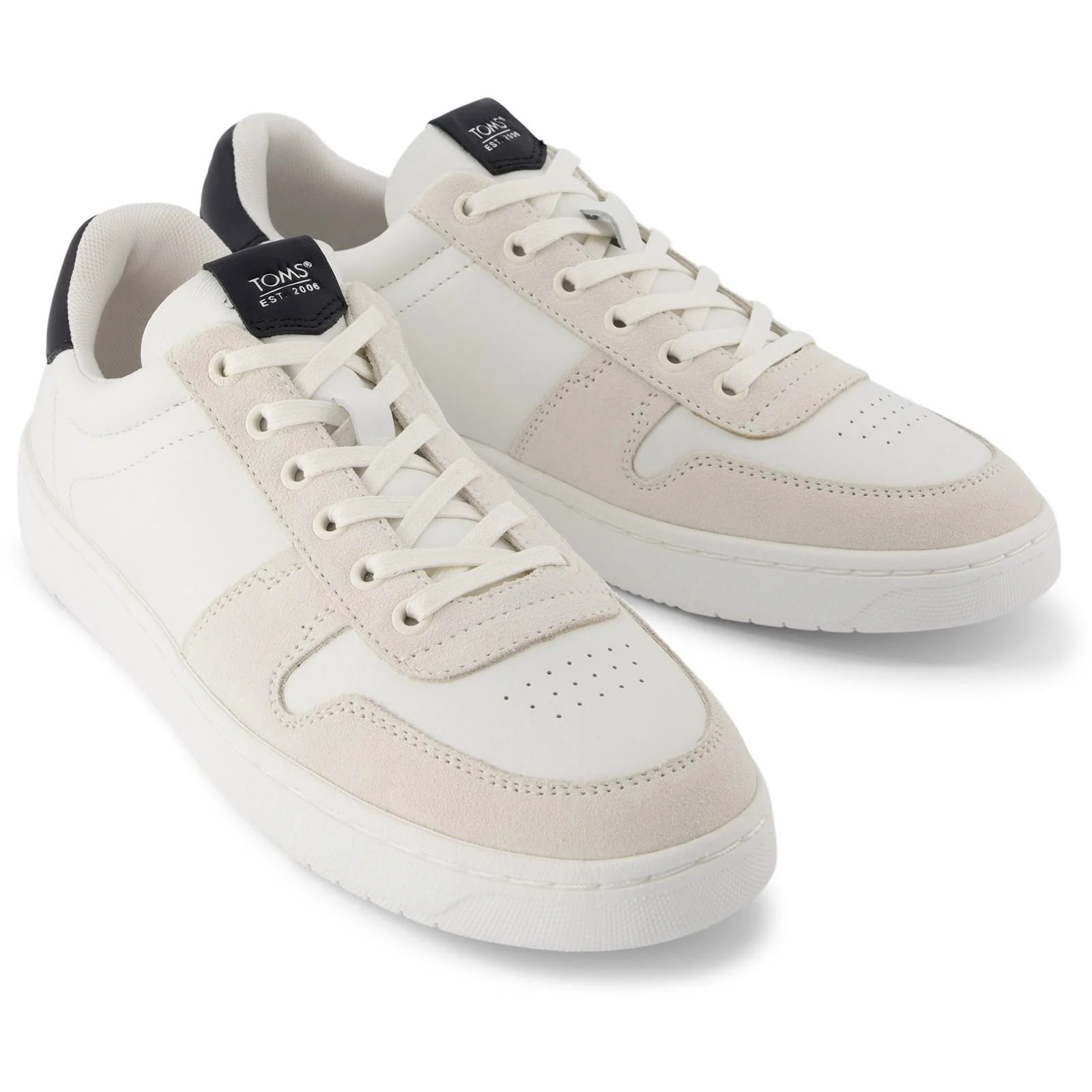 TOMS Mens TRVL LITE Court Trainer White/Black - Image 6