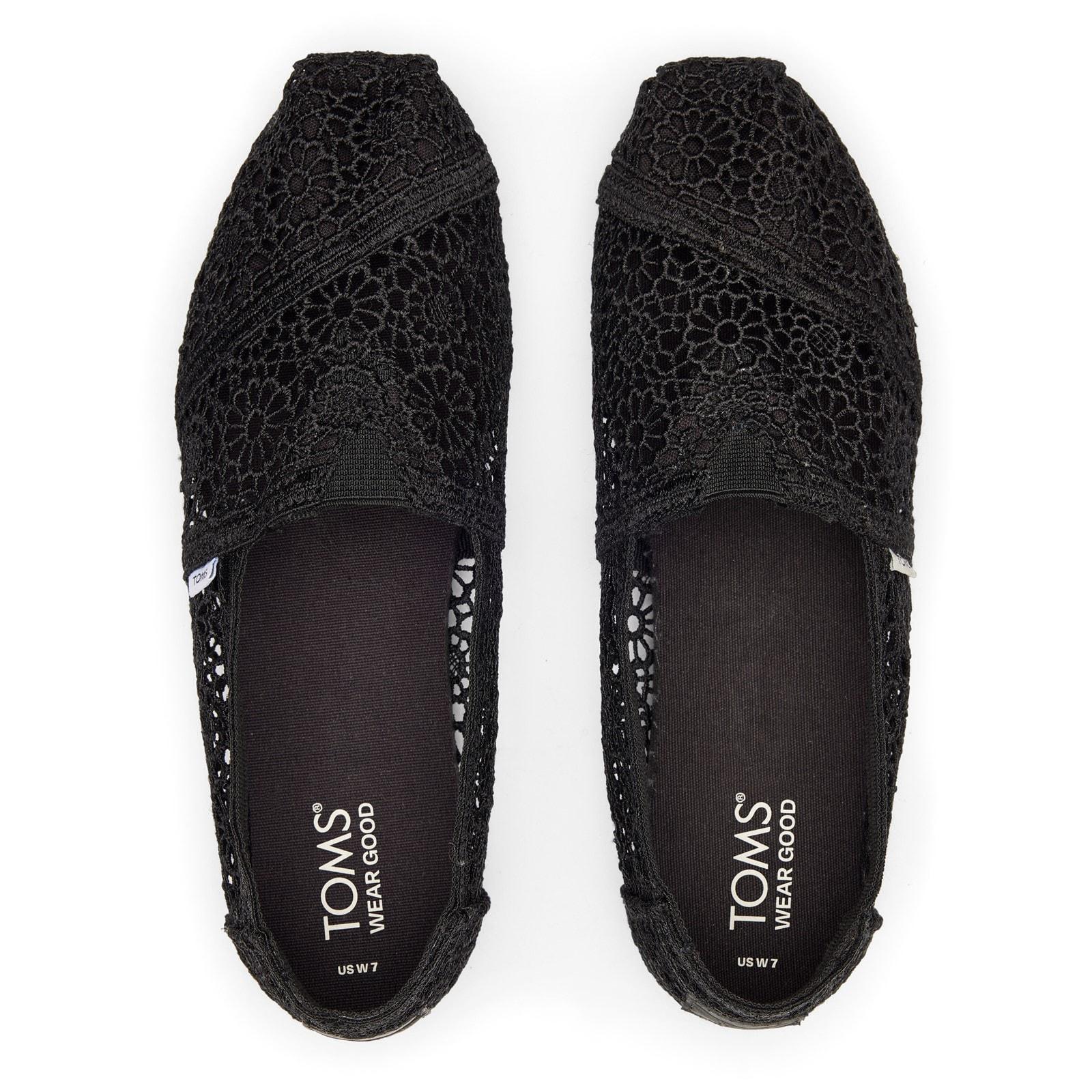 TOMS Womens Alpargata Shoes Black - Image 3