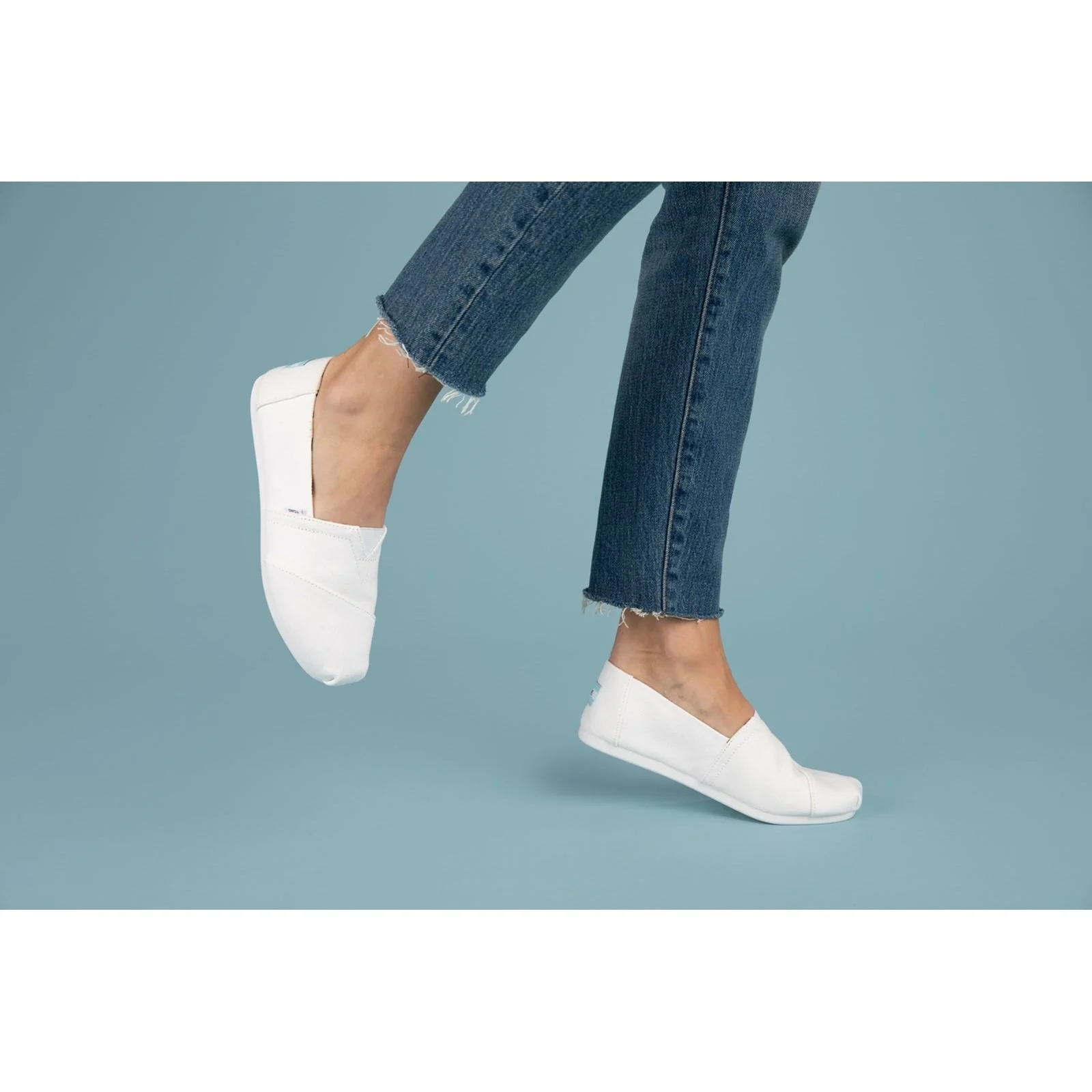 TOMS Womens Alpargata Shoes White - Image 6