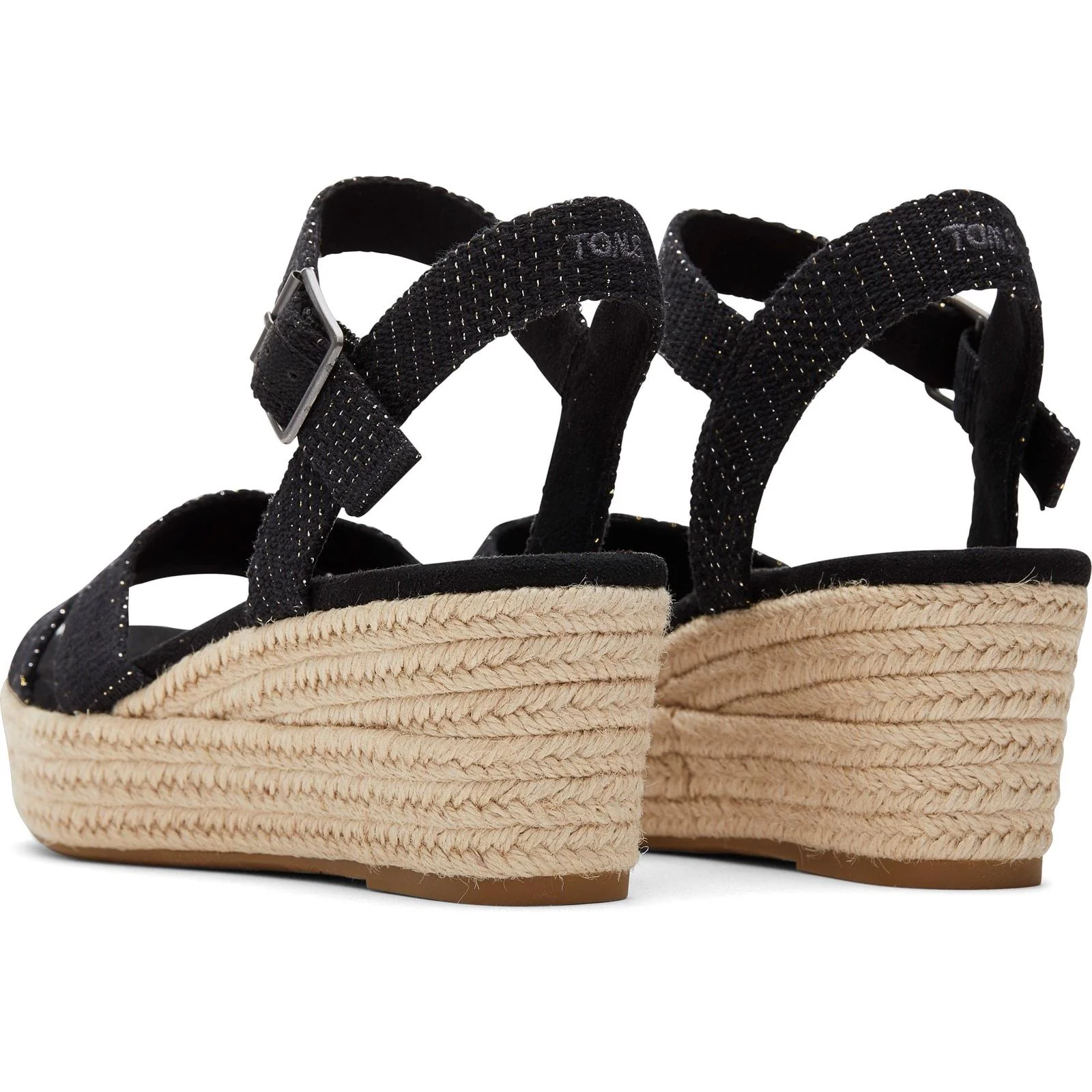 TOMS Womens Audrey Espadrille Black - Image 4