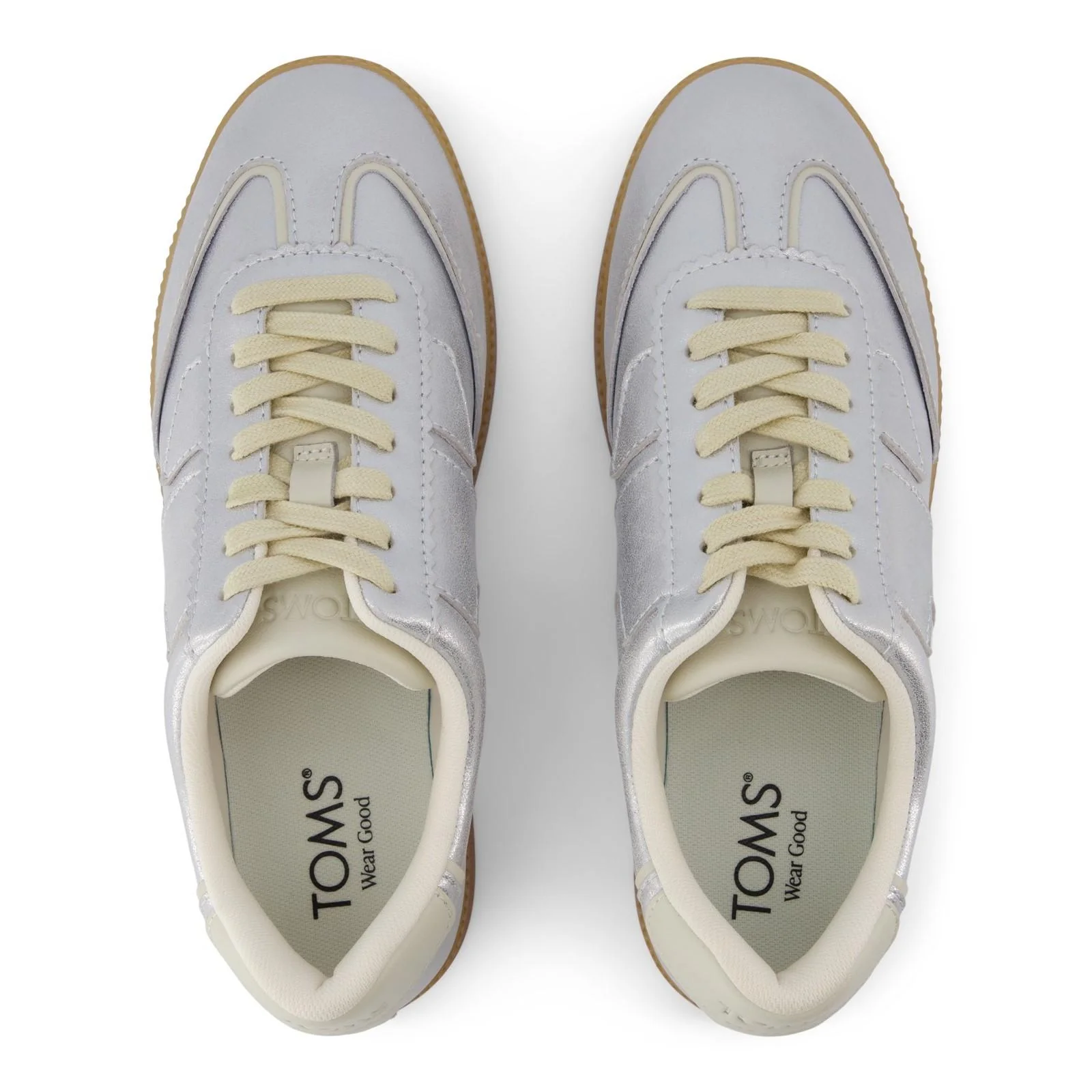 TOMS Womens Collins Trainer Silver - Image 4