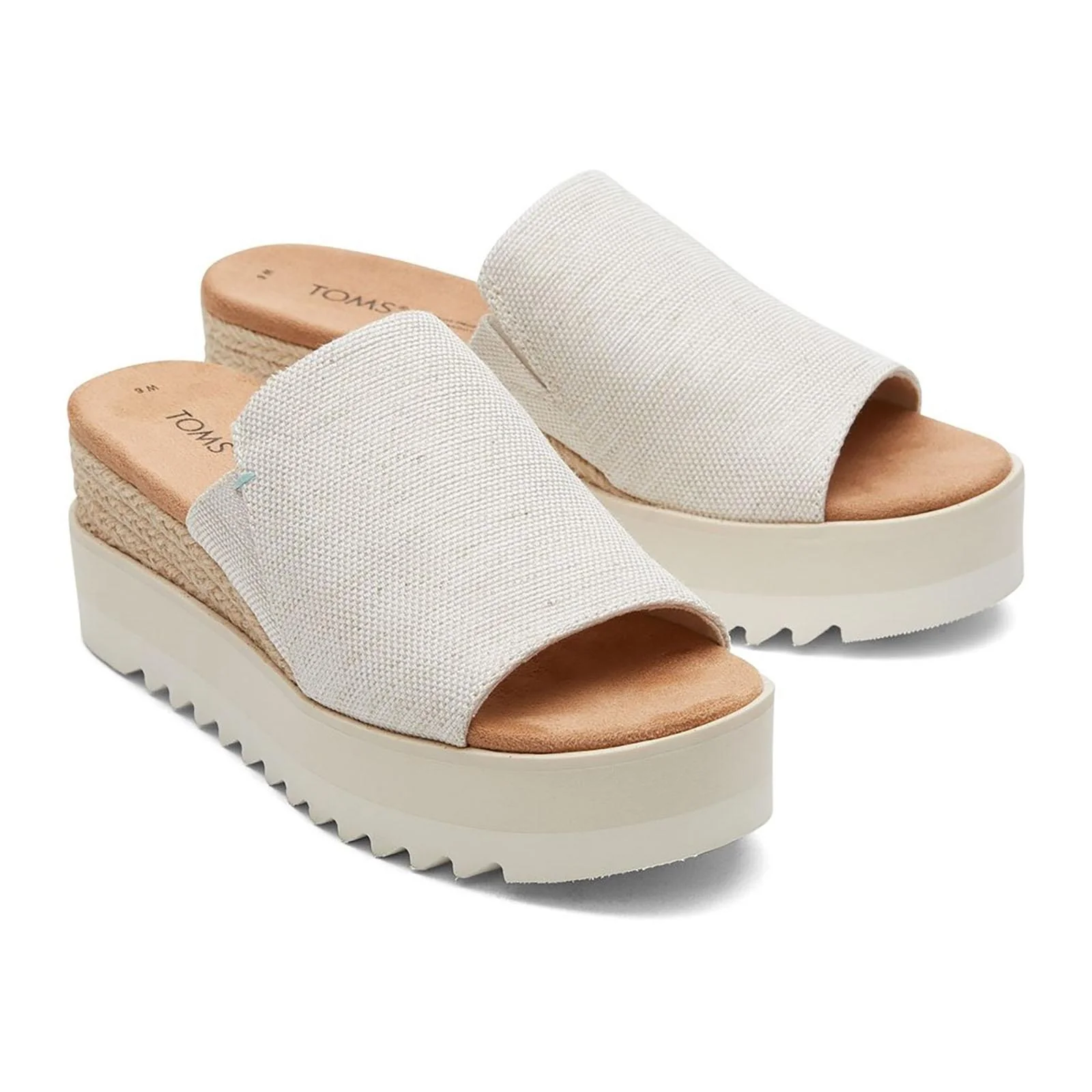 TOMS Womens Diana Mule Wedge Natural - Image 5