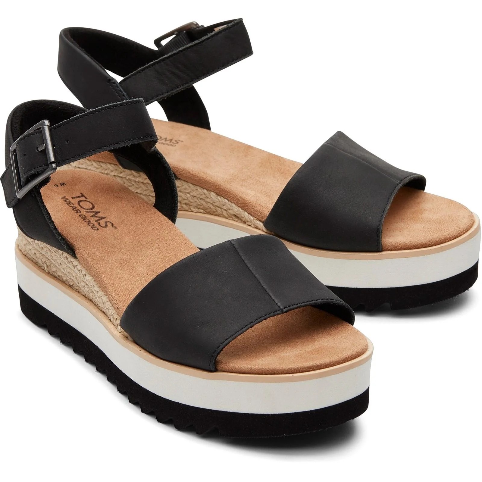 TOMS Womens Diana Wedge Black - Image 5
