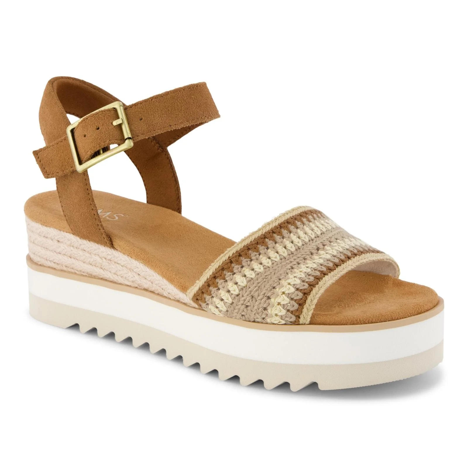 TOMS Womens Diana Wedge Dark Beige - Image 6