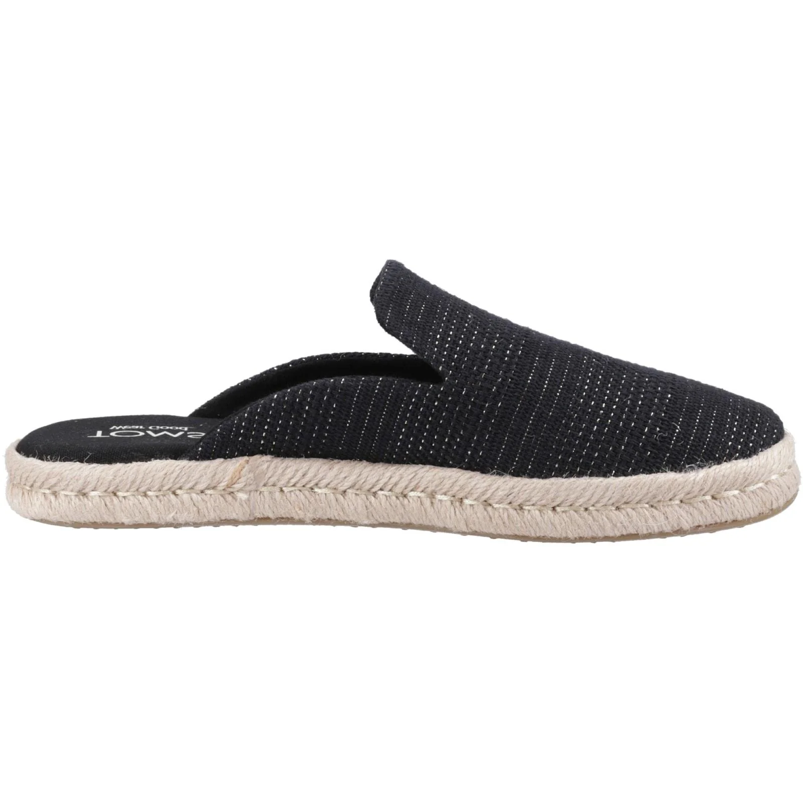 TOMS Womens Santiago Mule Black Metallic - Image 2