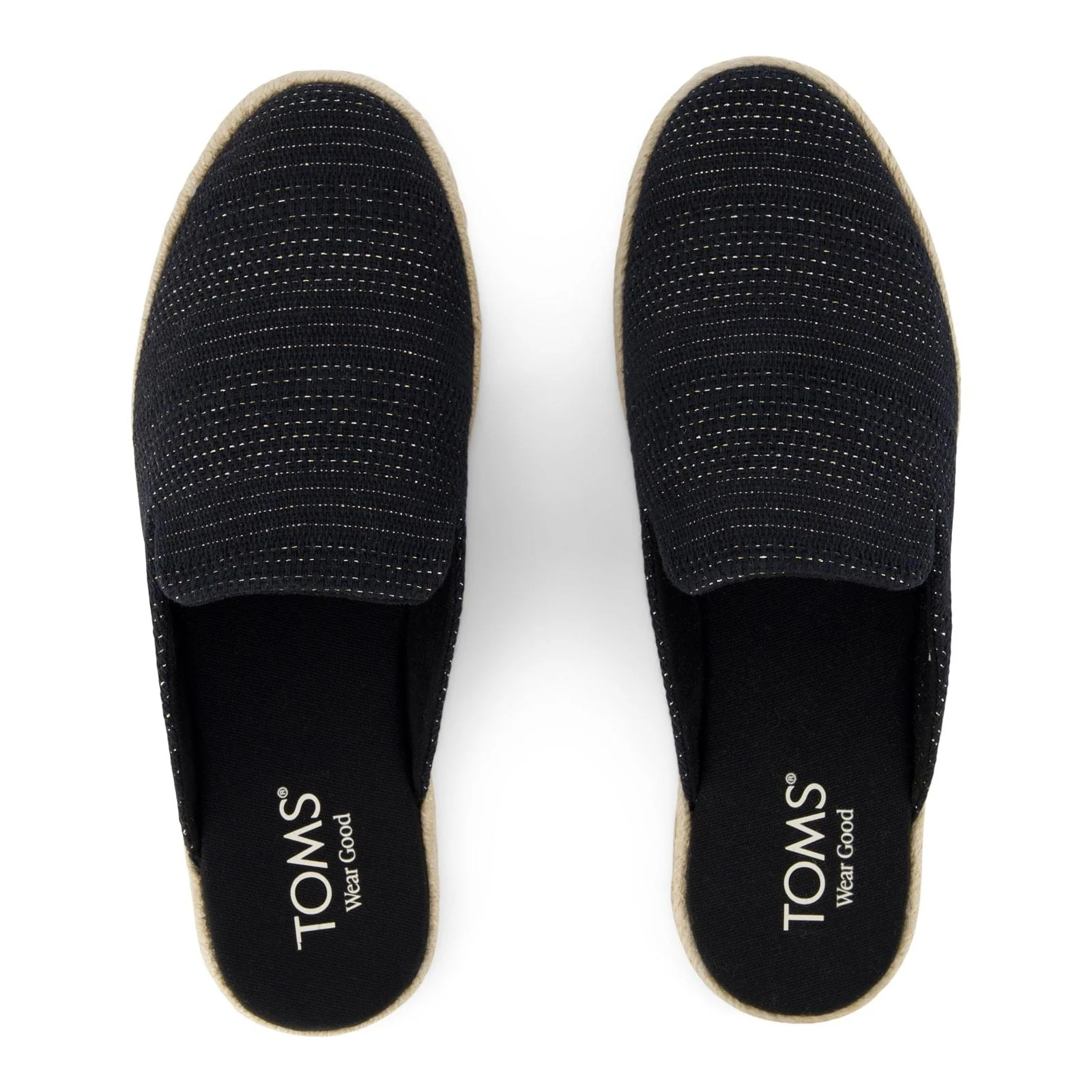 TOMS Womens Santiago Mule Black Metallic - Image 4