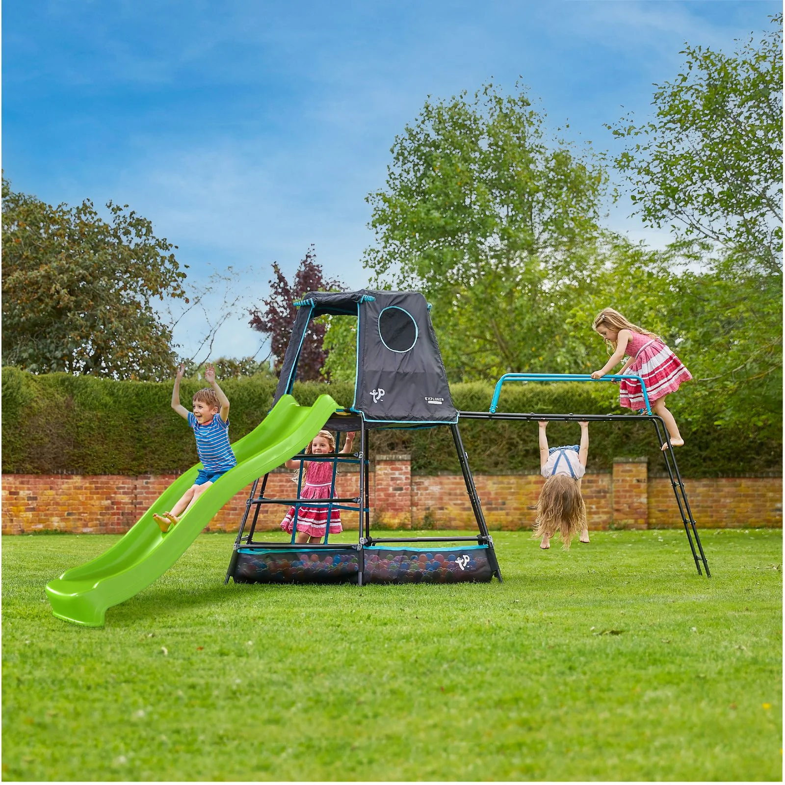 TP Toys Explorer Metal Climbing Frame with Jungle Run and Slide - Image 2
