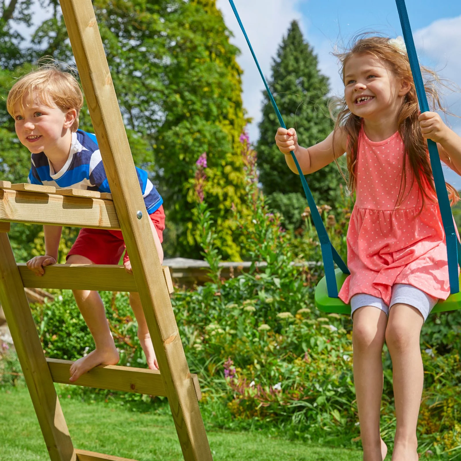 TP Toys Forest Double Multiplay Swing and Slide Set - Image 6