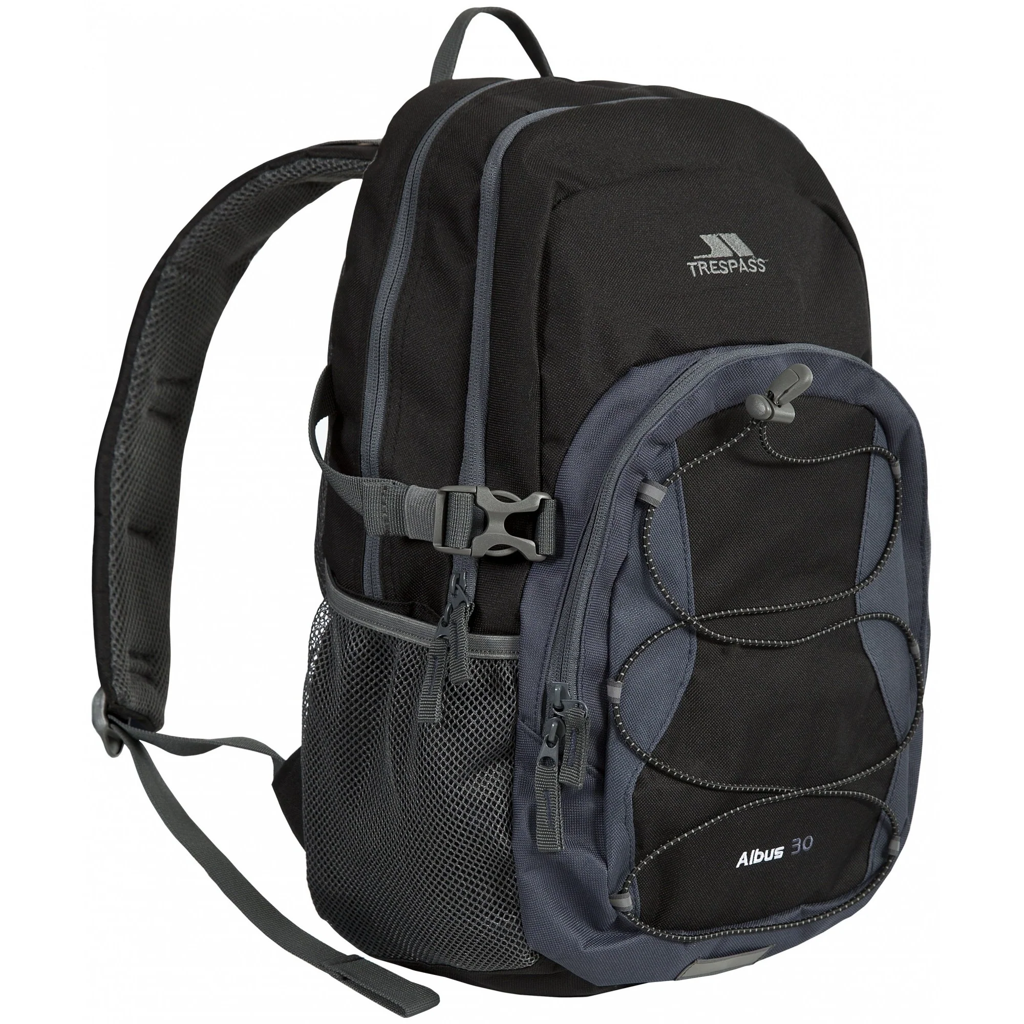 Trespass Albus 30 Litre Casual Rucksack/Backpack Ash - Image 3