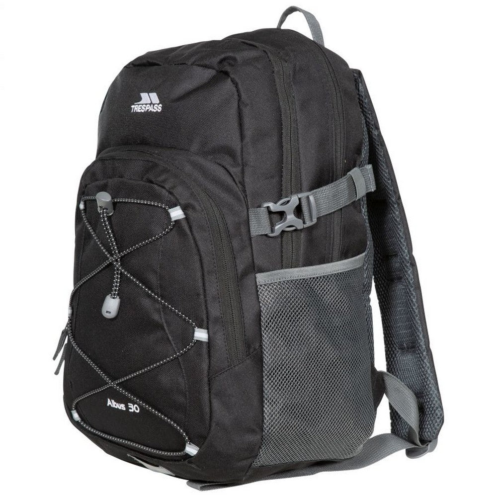 Trespass Albus 30 Litre Casual Rucksack/Backpack Black - Image 3