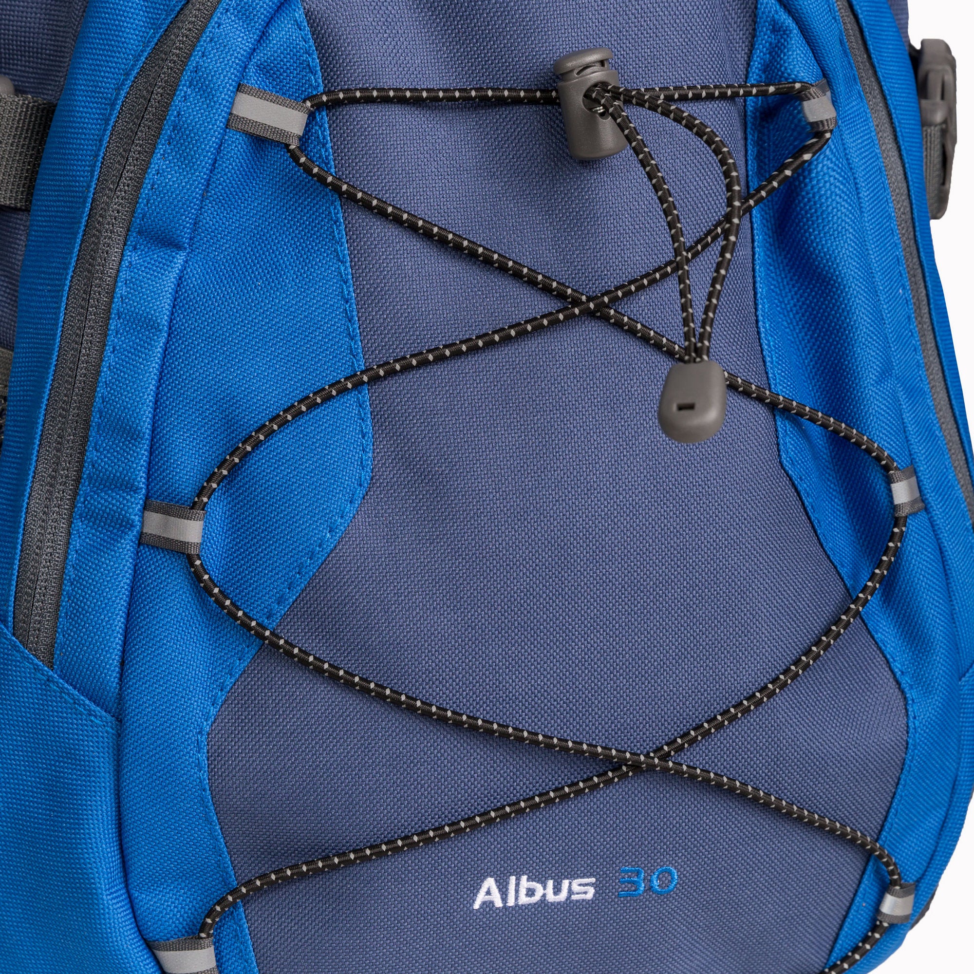 Trespass Albus 30 Litre Casual Rucksack/Backpack Navy/Electric Blue - Image 2