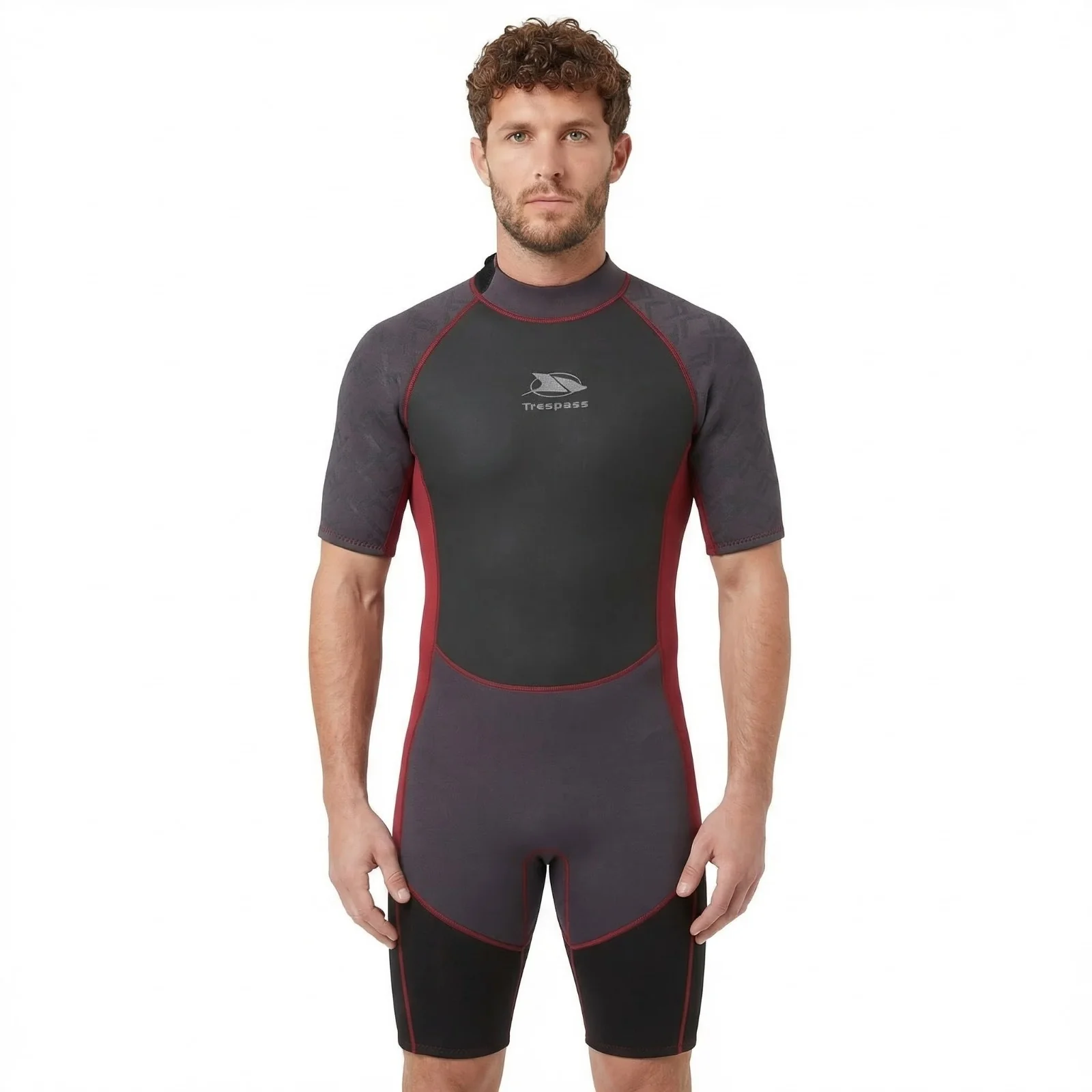 Trespass Mens Argon Wetsuit Black/Red