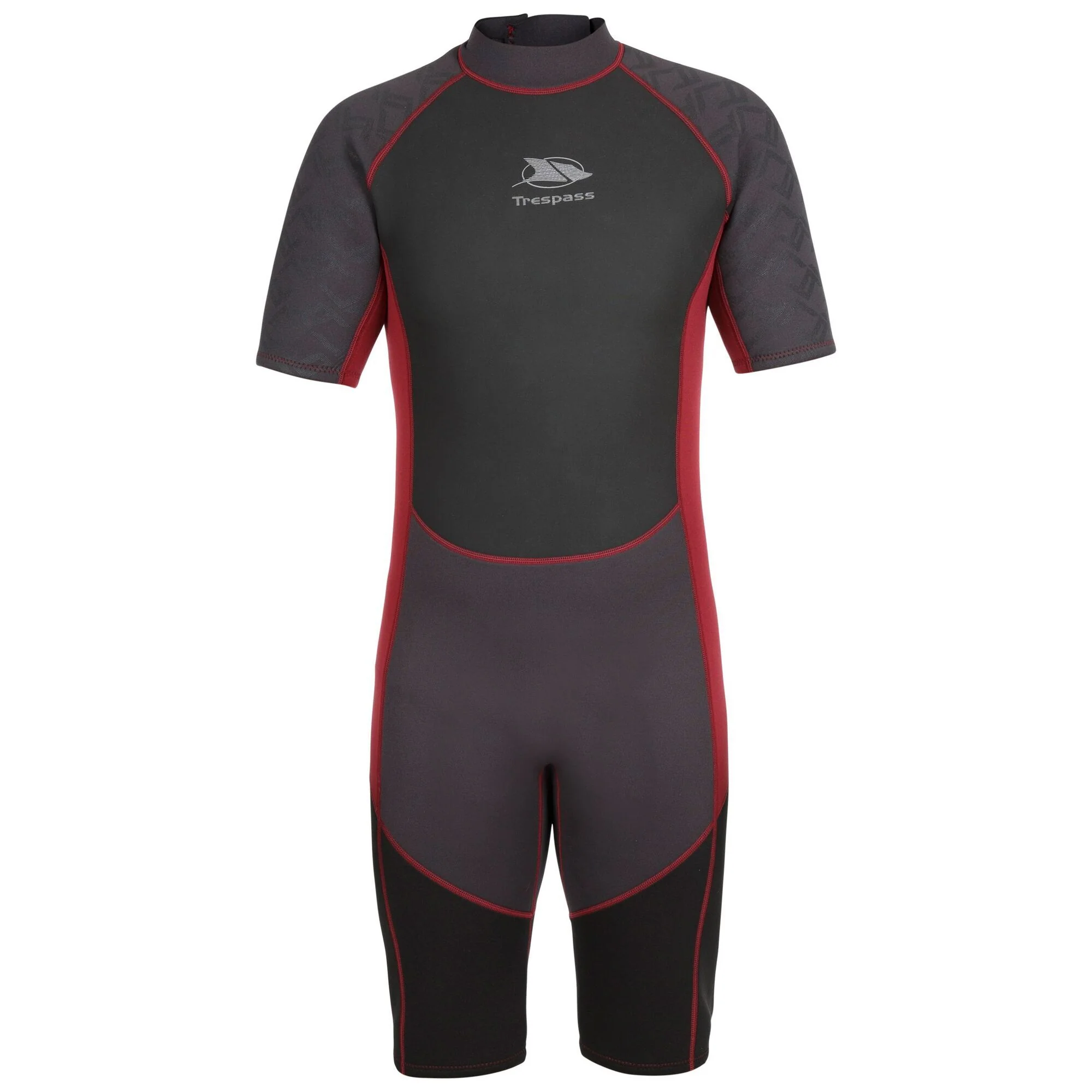 Trespass Mens Argon Wetsuit Black/Red - Image 2