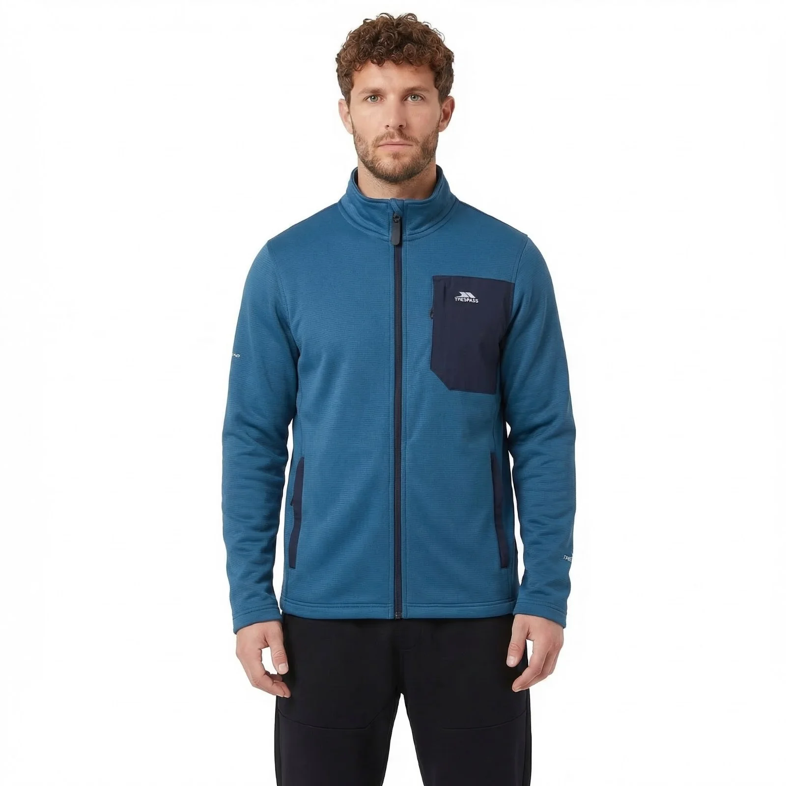 Trespass Mens Arranfore AT200 Fleece Jacket Bondi Blue