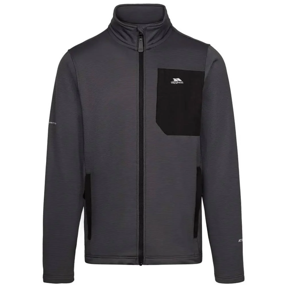 Trespass Mens Arranfore AT200 Fleece Jacket Storm Grey - Image 3