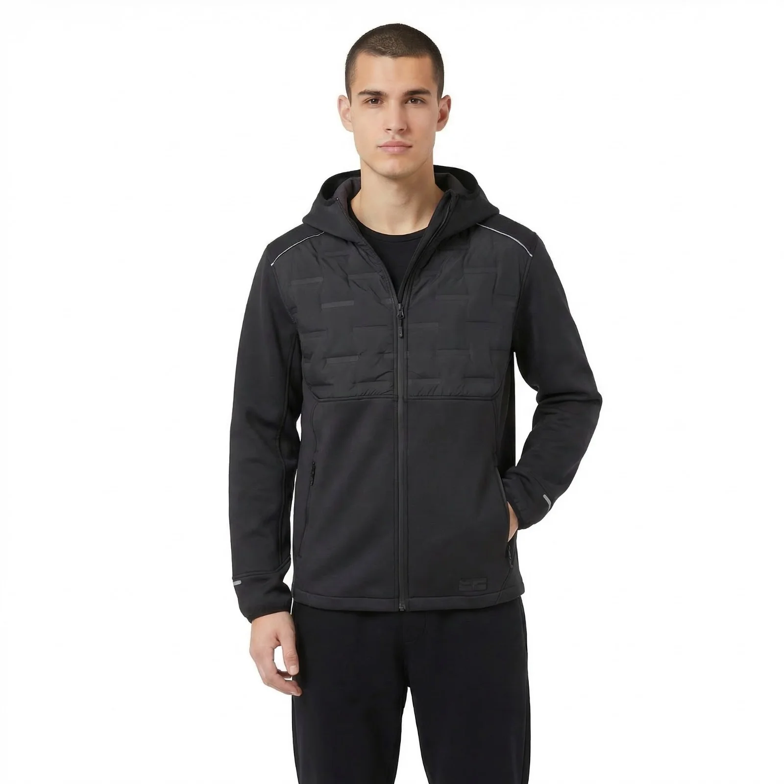 Trespass Mens Bolfort Active Hybrid Jacket Black