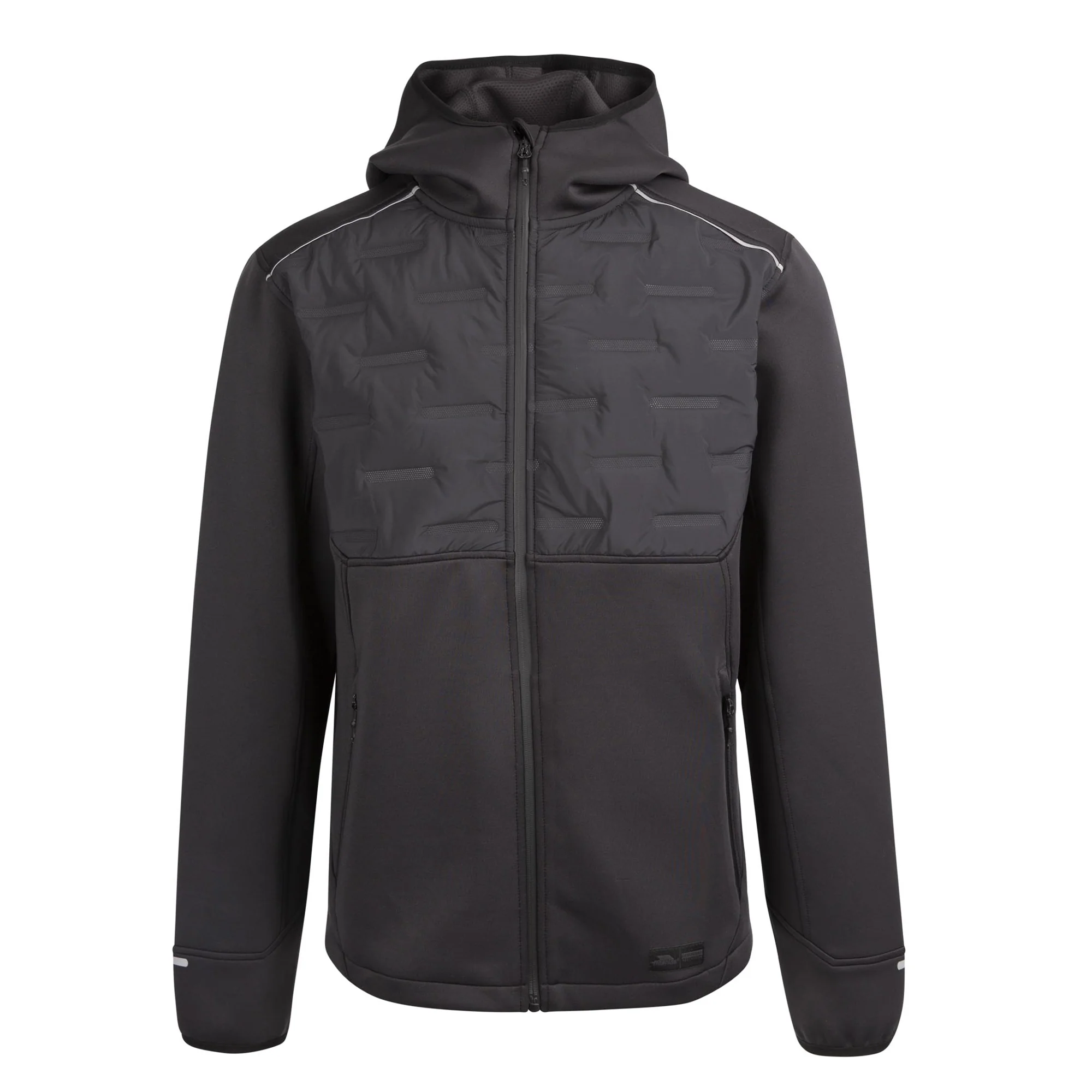 Trespass Mens Bolfort Active Hybrid Jacket Black - Image 3