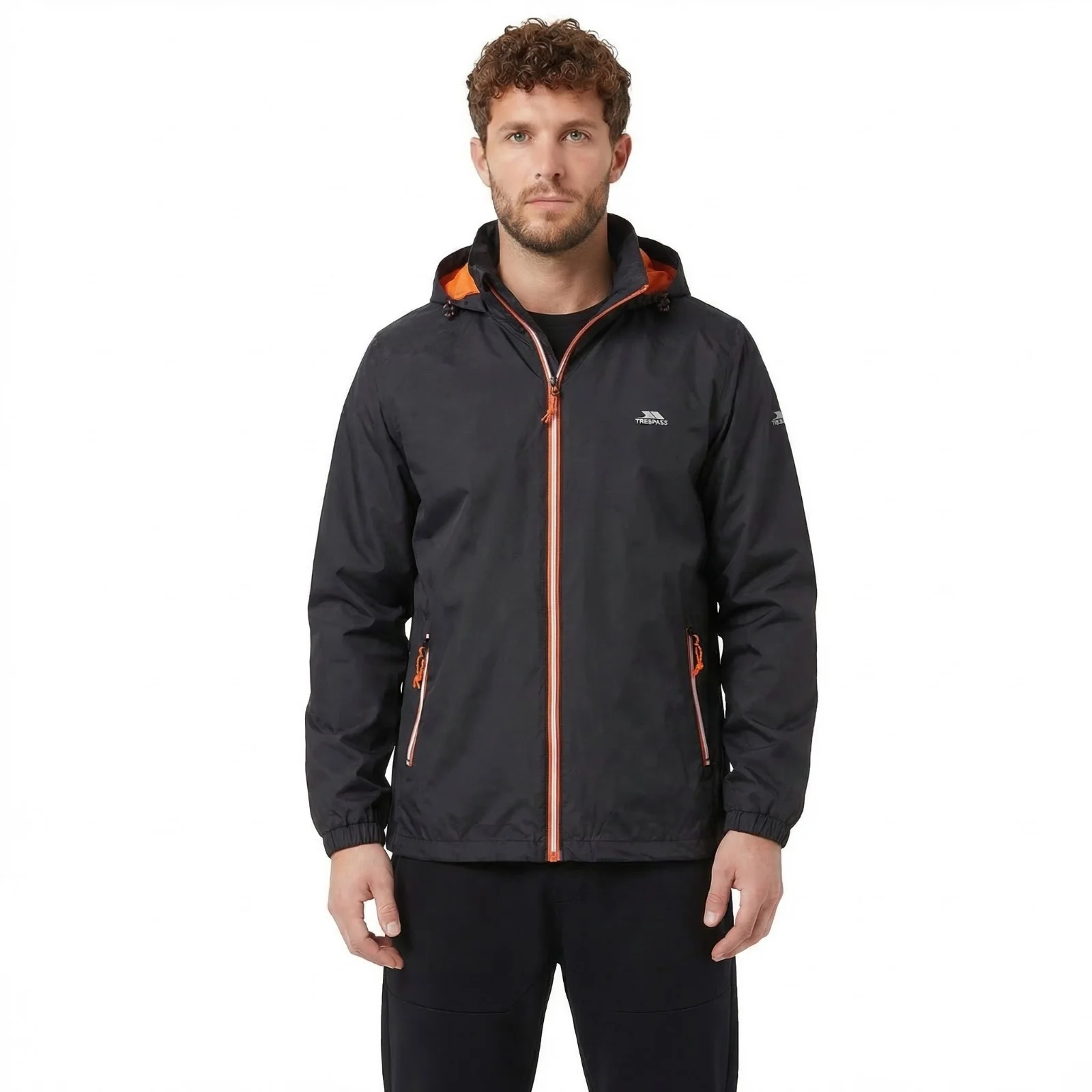 Trespass Mens Briar Waterproof Jacket Black