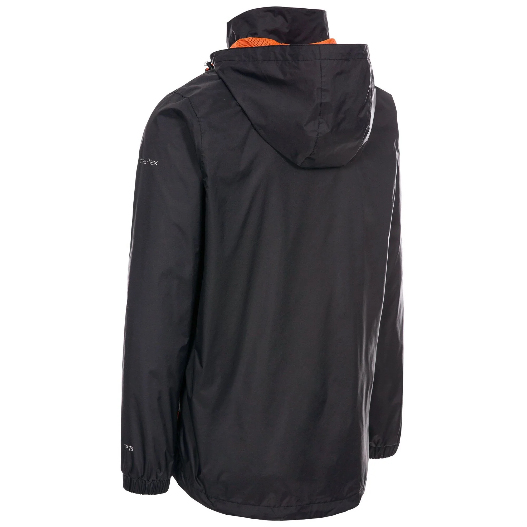 Trespass Mens Briar Waterproof Jacket Black - Image 2