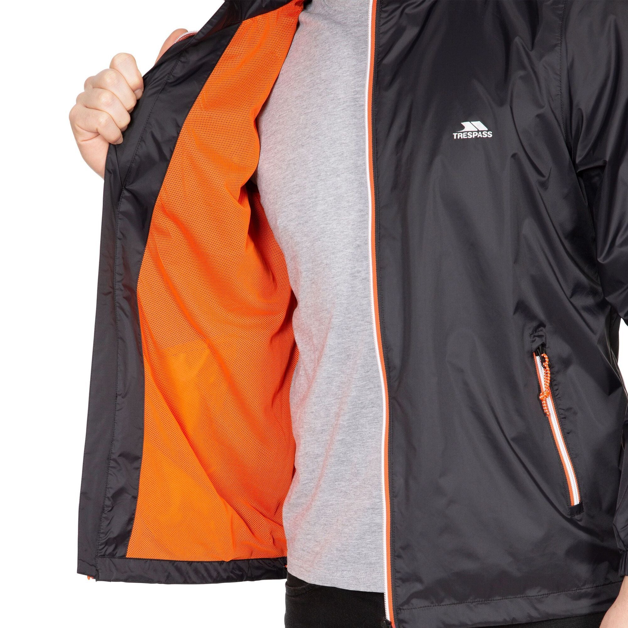 Trespass Mens Briar Waterproof Jacket Black - Image 4