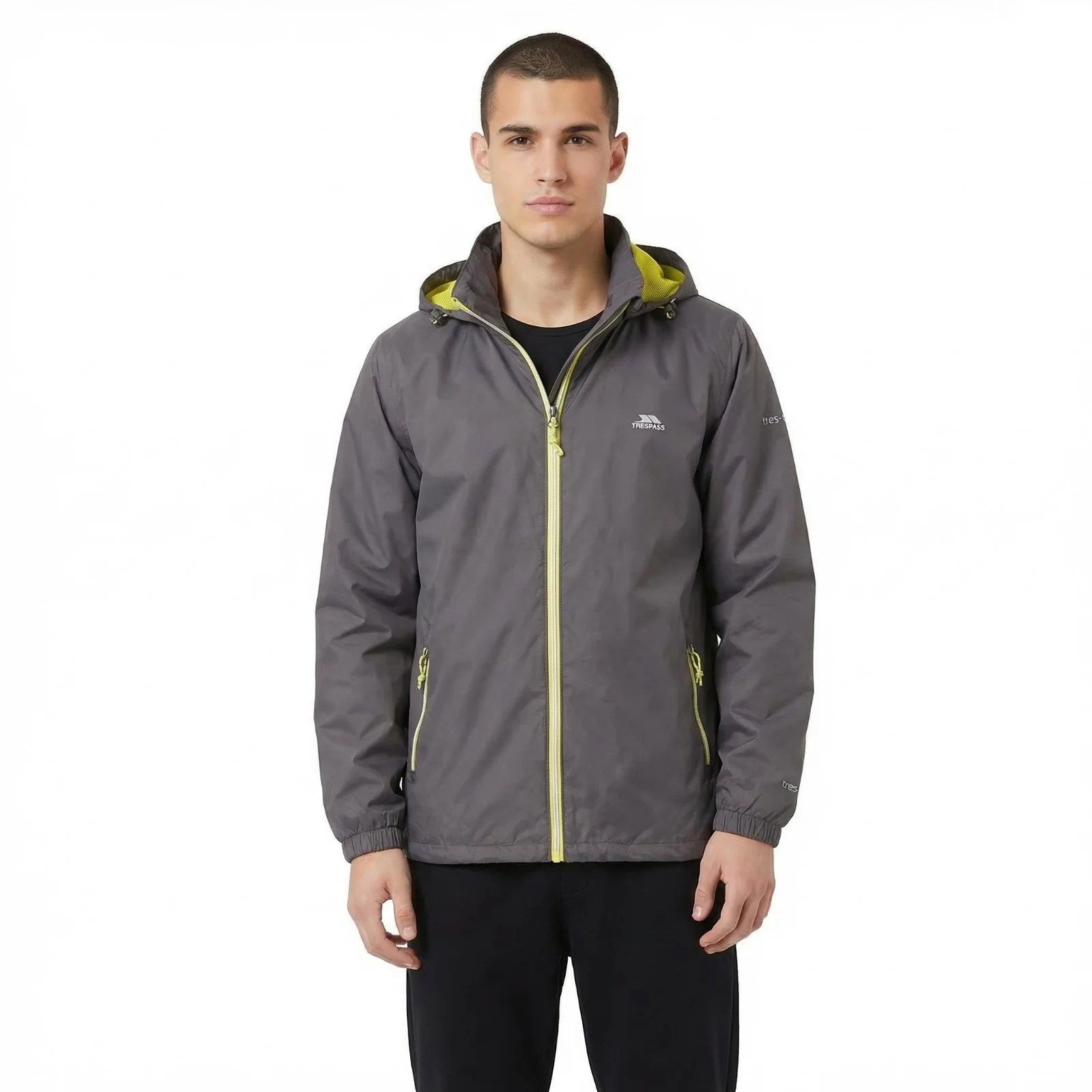 Trespass Mens Briar Waterproof Jacket Carbon