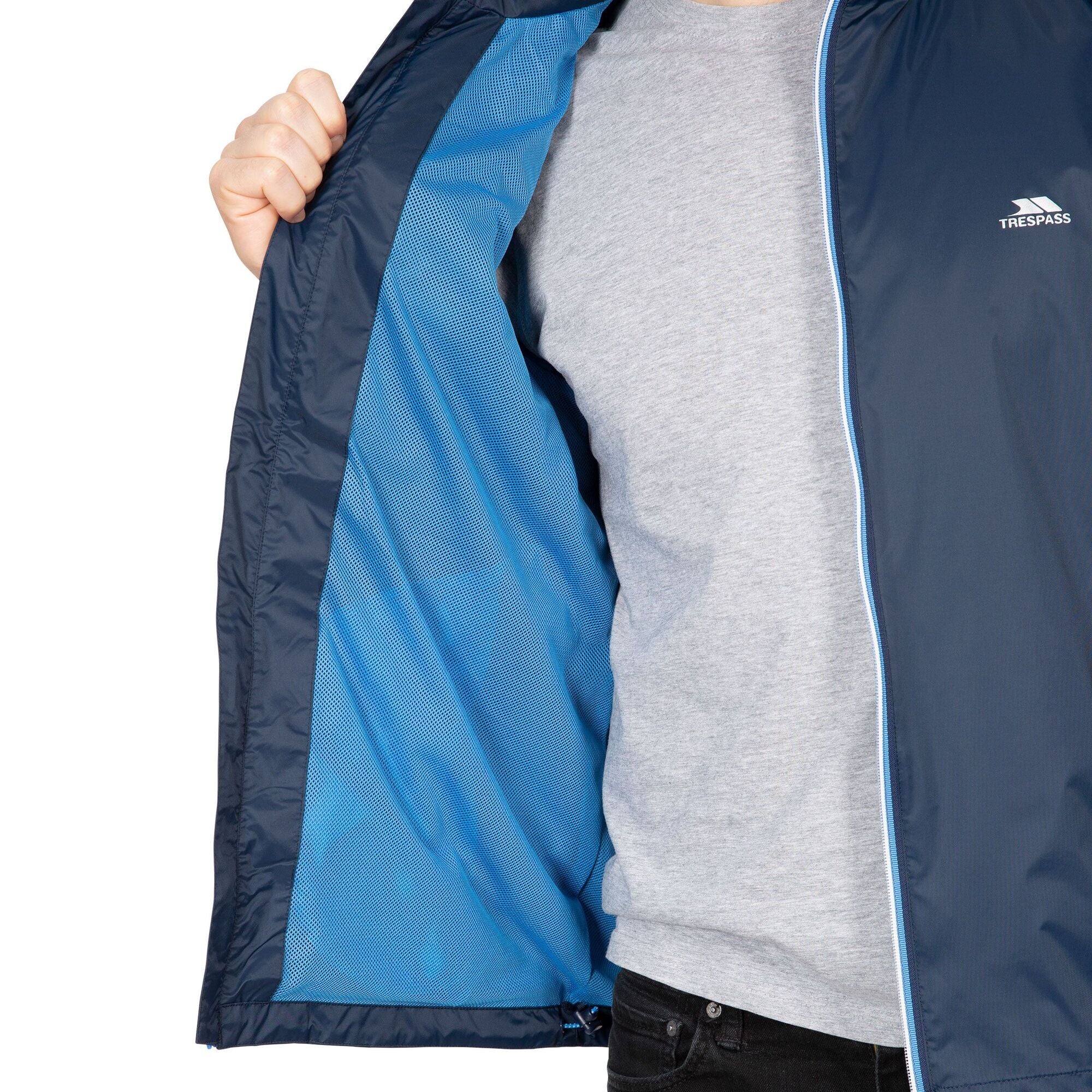 Trespass Mens Briar Waterproof Jacket Navy - Image 4