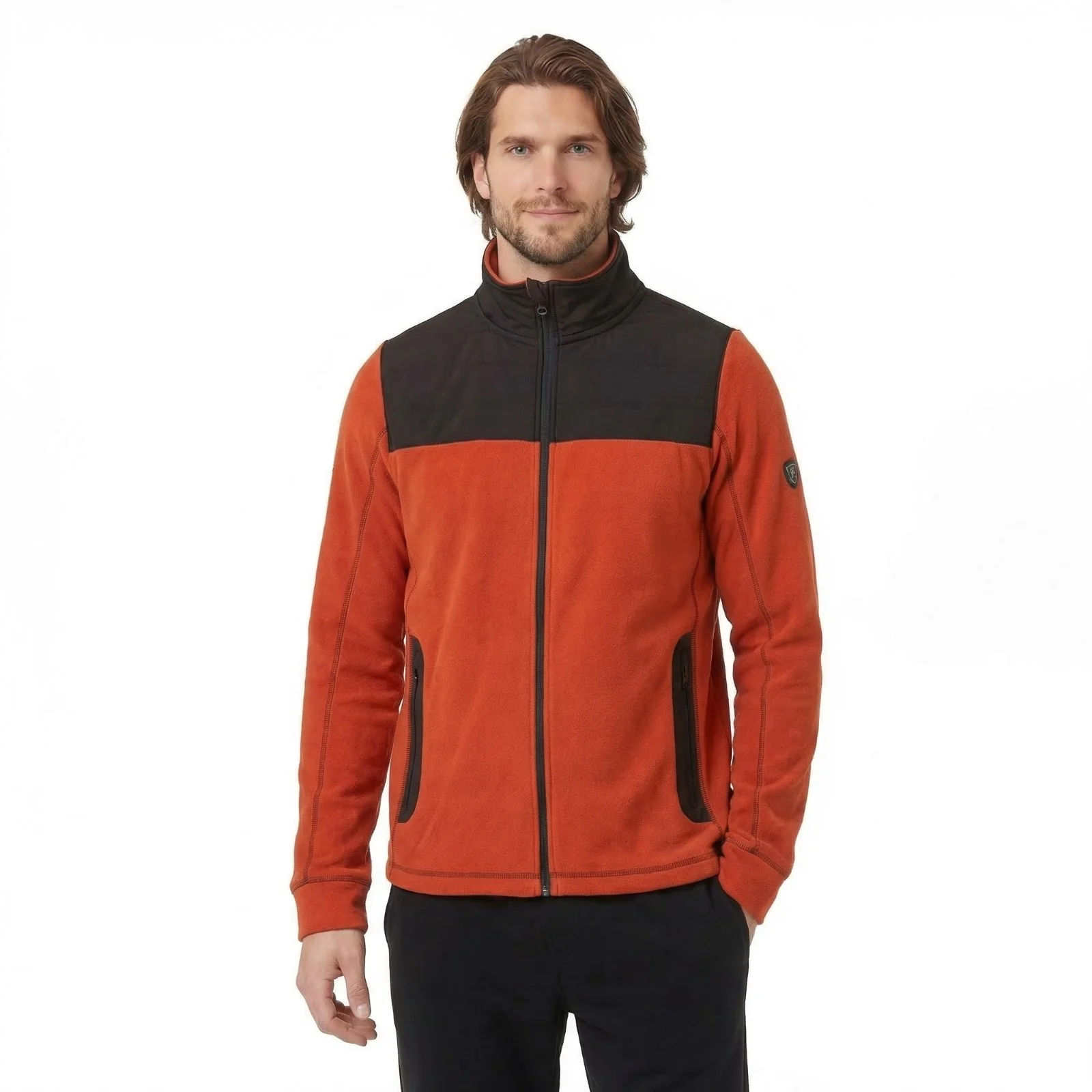 Trespass Mens Cowesby AT200 Fleece Jacket Salsa