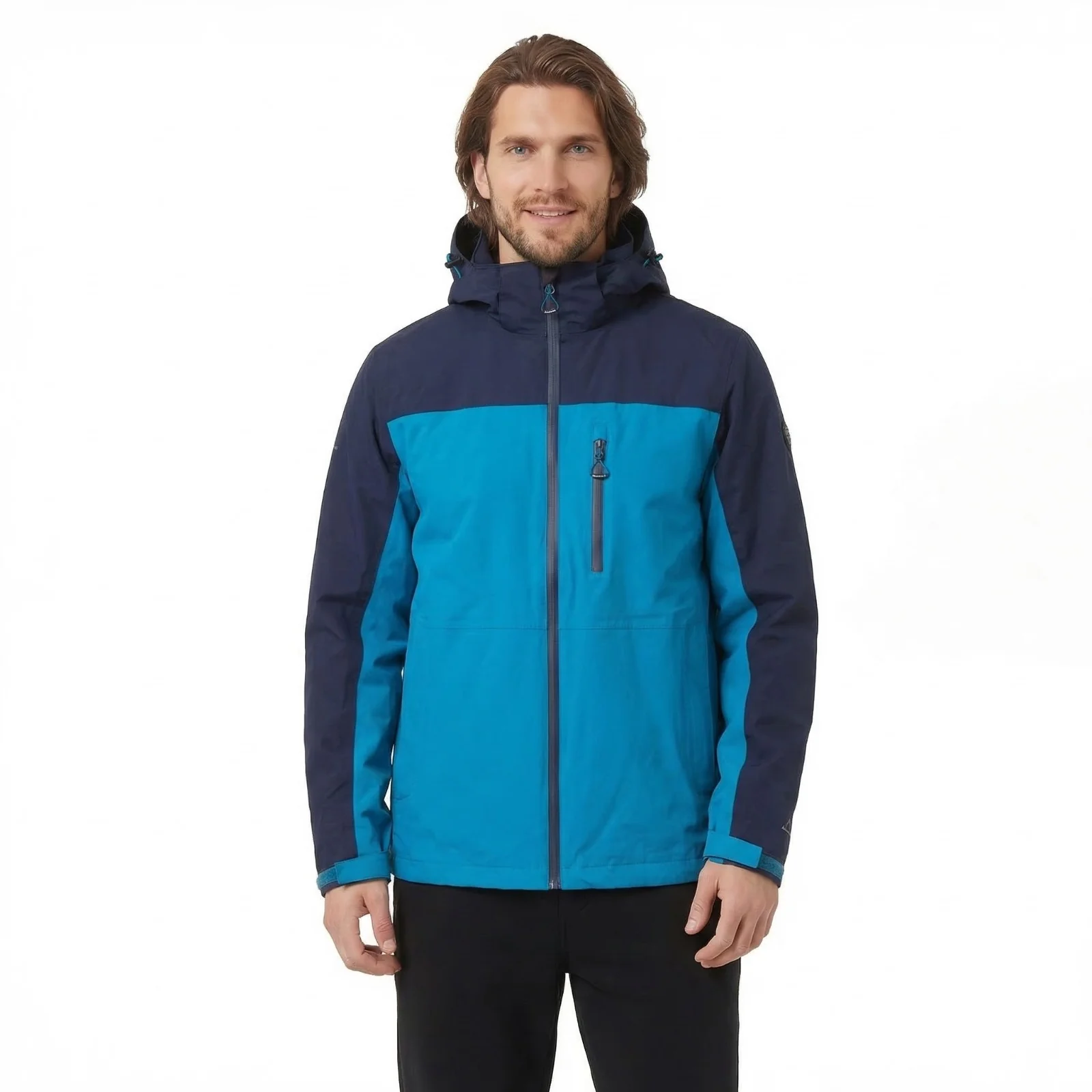 Trespass Mens Curbridge TP75 Waterproof Jacket Bondi Blue