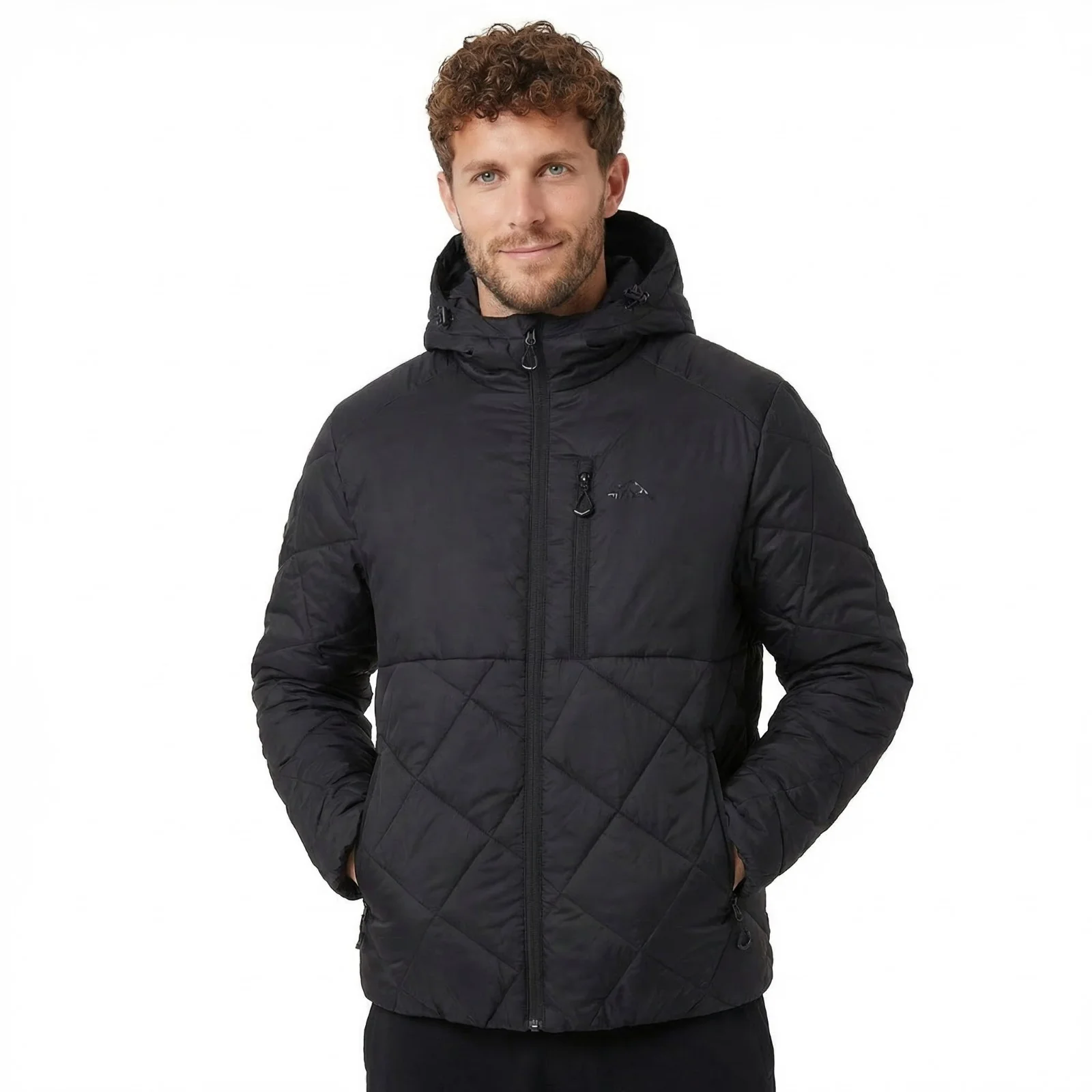 Trespass Mens Dalesford Hooded Casual Jacket Black