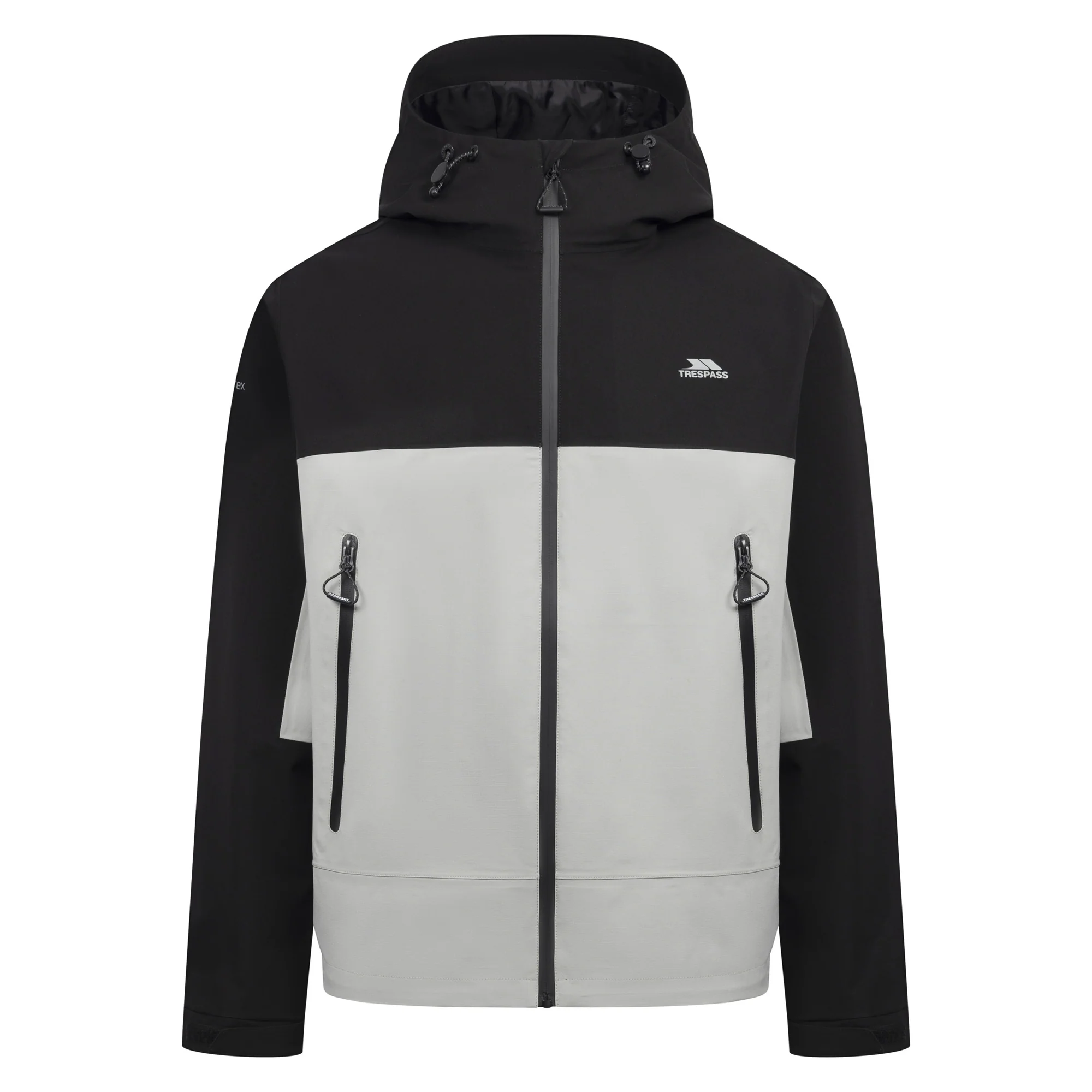 Trespass Mens Ewen Waterproof Jacket Black - Image 3